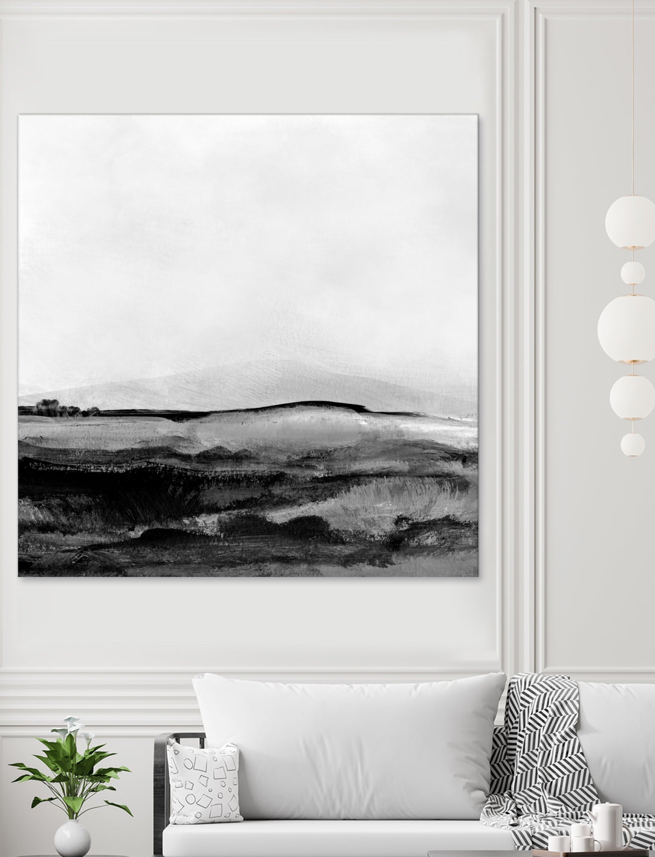 Mono Landscape No1 by Dan Hobday on GIANT ART - landscape abstract landscape