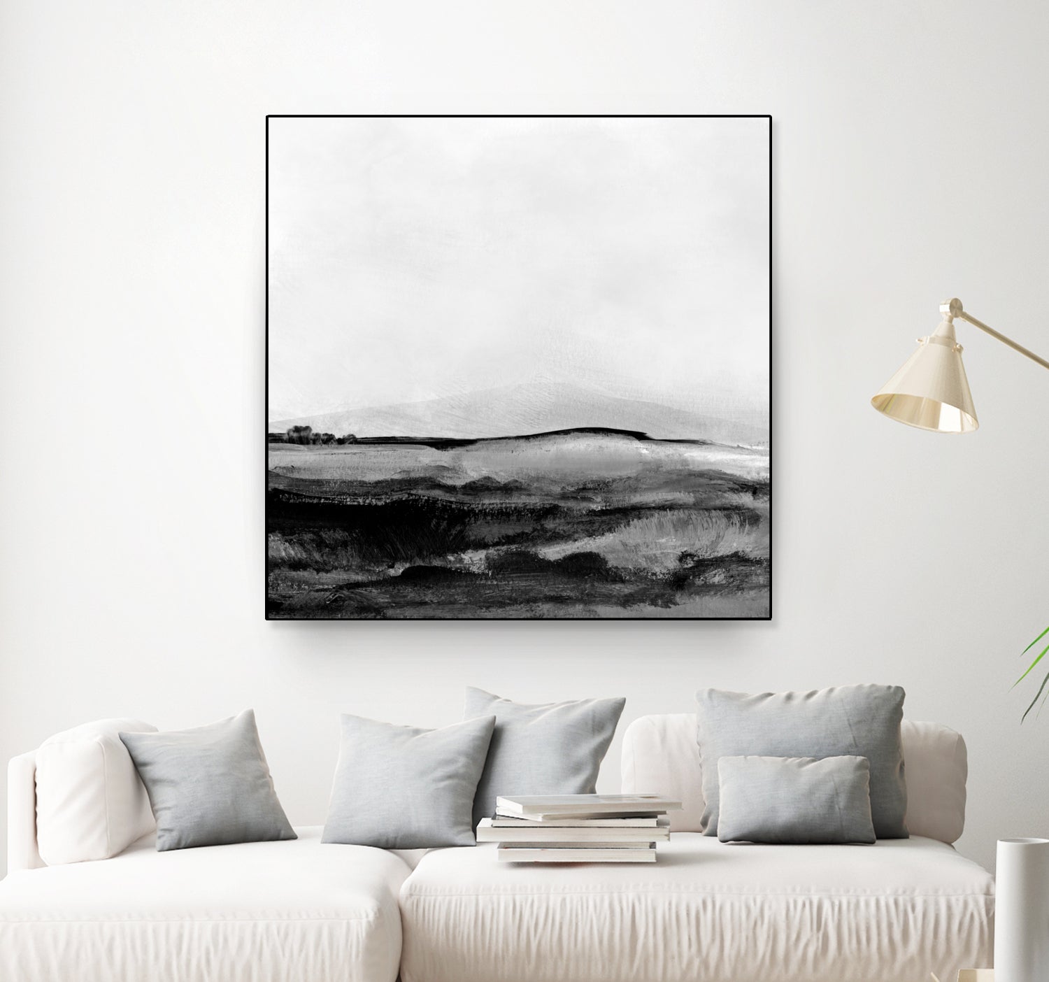 Mono Landscape No1 by Dan Hobday on GIANT ART - landscape abstract landscape