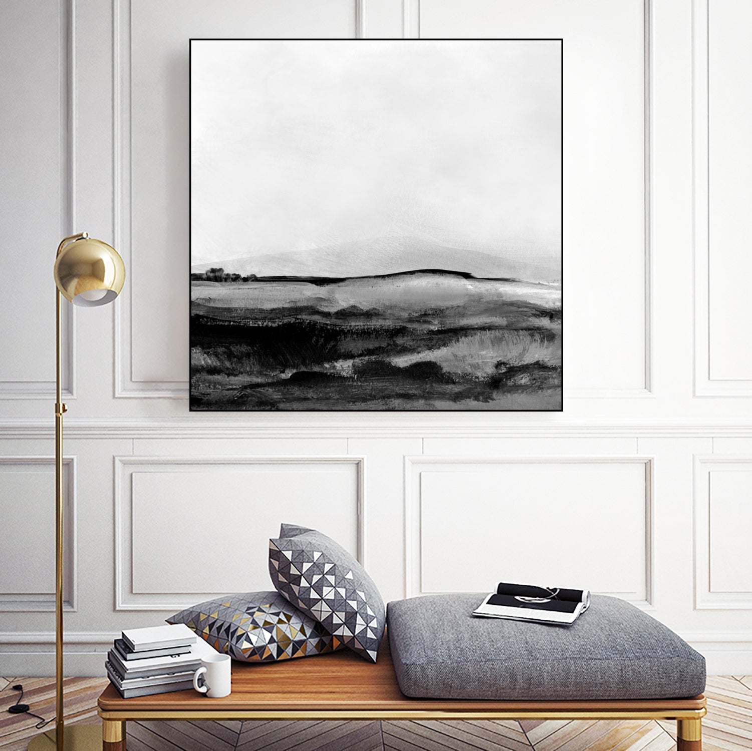 Mono Landscape No1 by Dan Hobday on GIANT ART - landscape abstract landscape