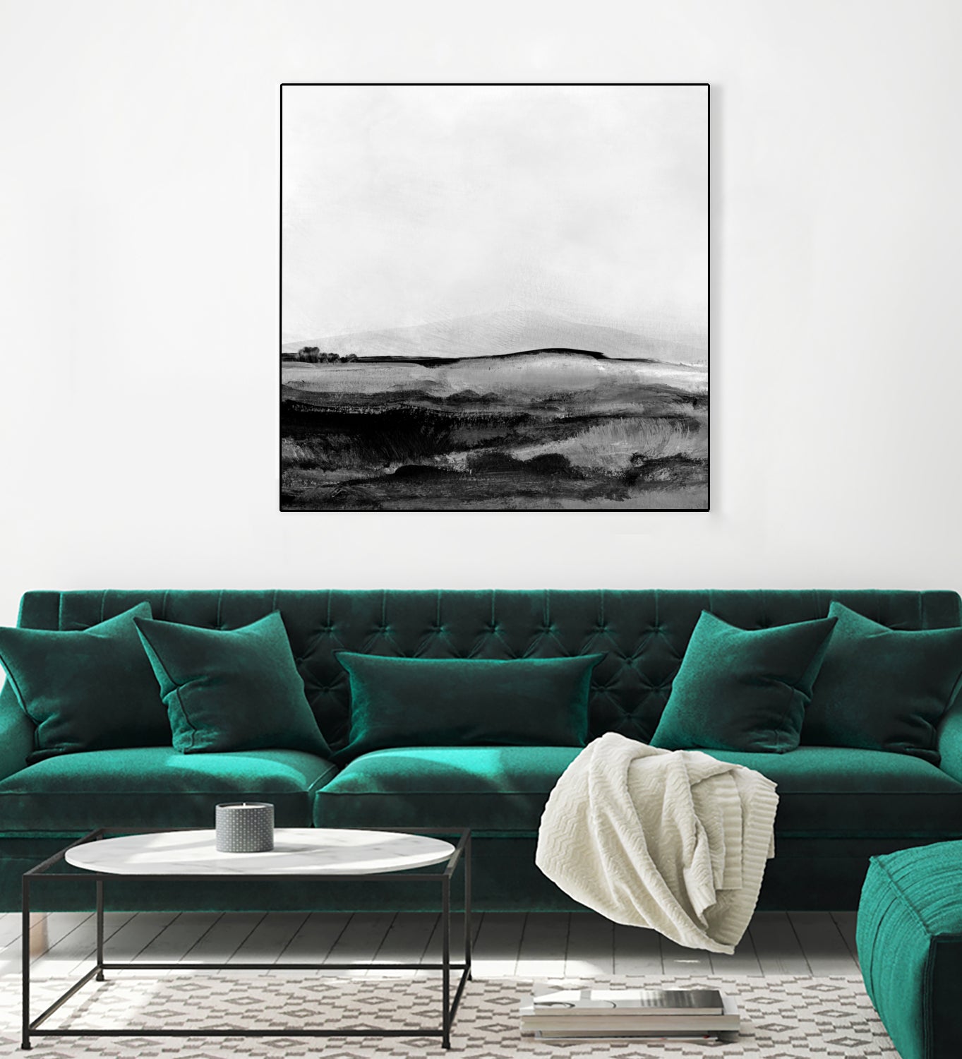 Mono Landscape No1 by Dan Hobday on GIANT ART - landscape abstract landscape