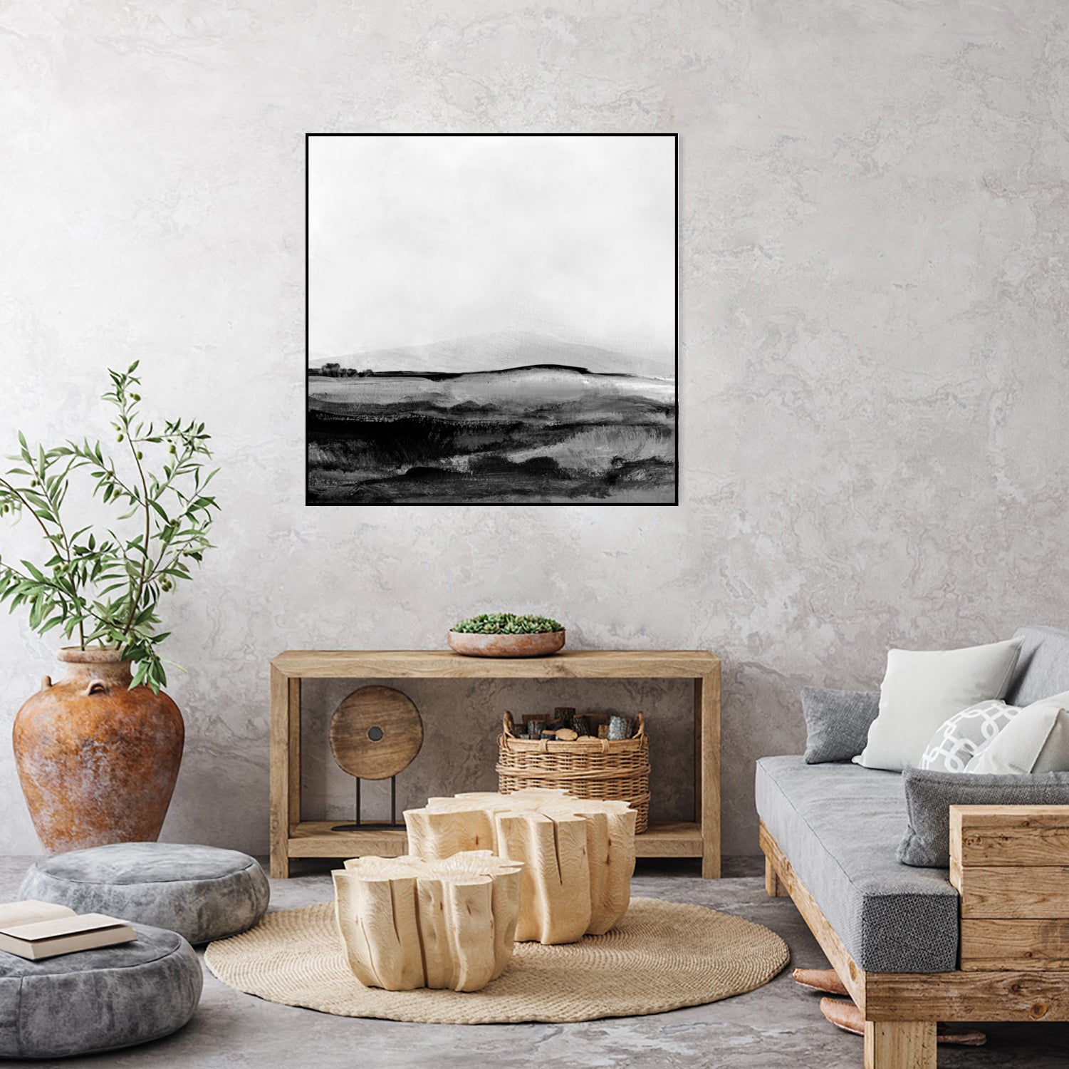 Mono Landscape No1 by Dan Hobday on GIANT ART - landscape abstract landscape
