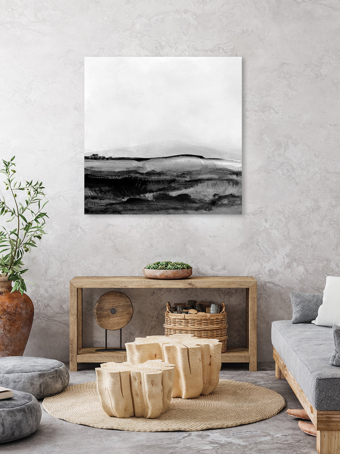 Mono Landscape No1 by Dan Hobday on GIANT ART - landscape abstract landscape