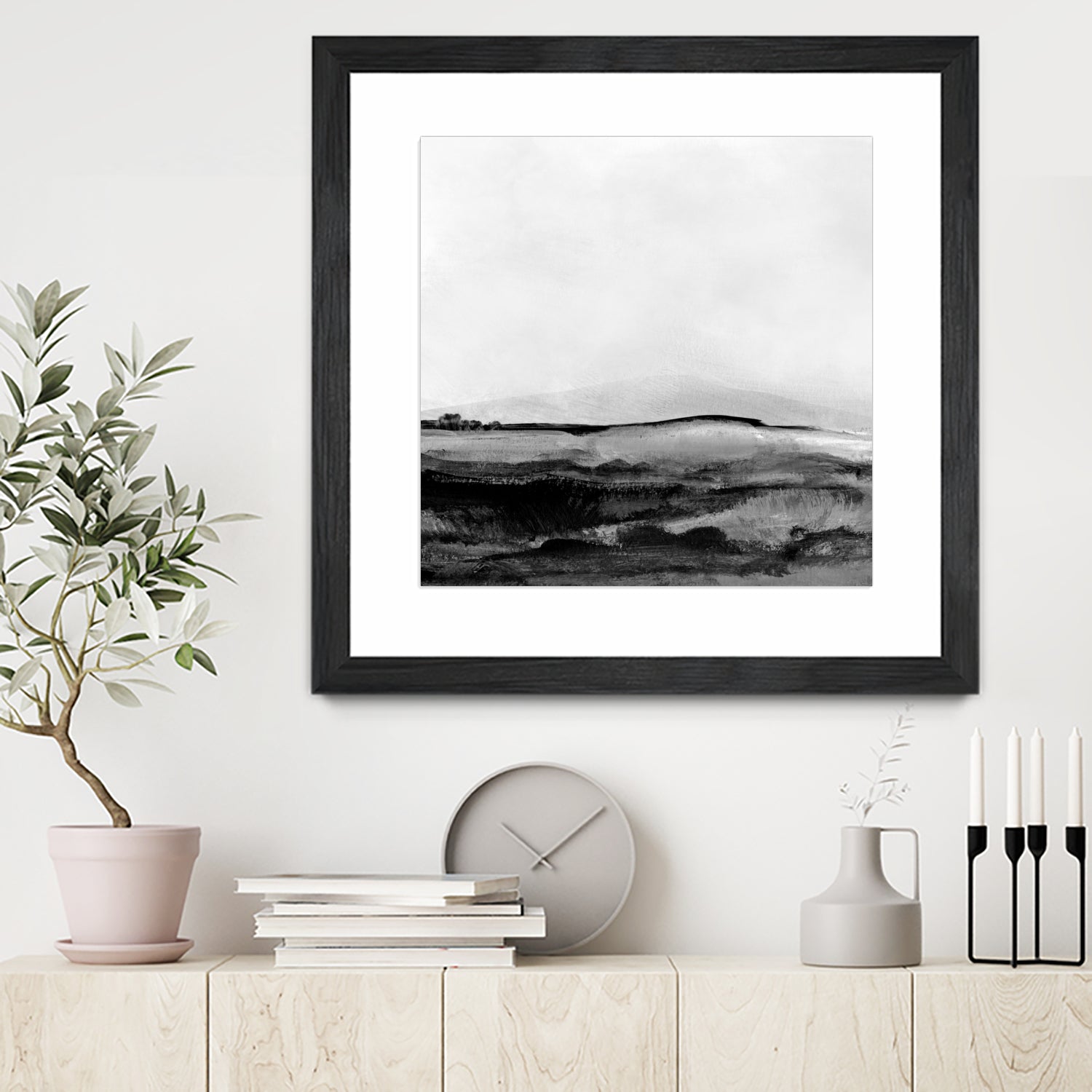 Mono Landscape No1 by Dan Hobday on GIANT ART - landscape abstract landscape