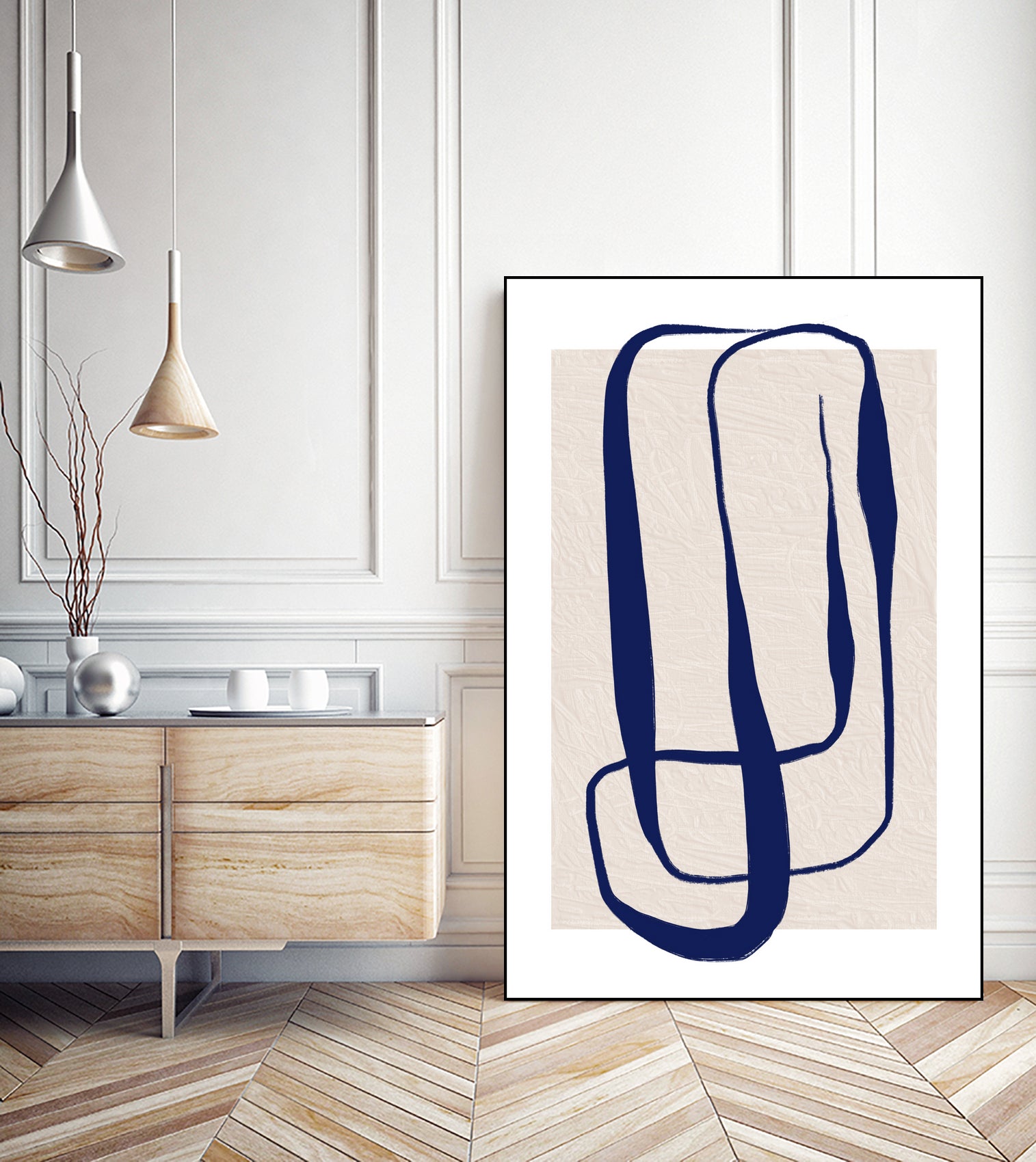 Feeling of Patience-3 by Sally on GIANT ART - abstract single line