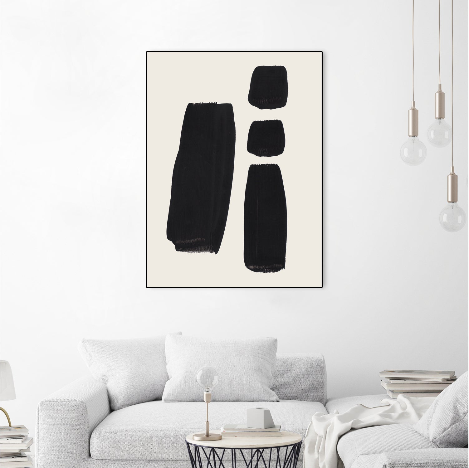 Thunder Three by Ejaaz Haniff on GIANT ART - black abstract black