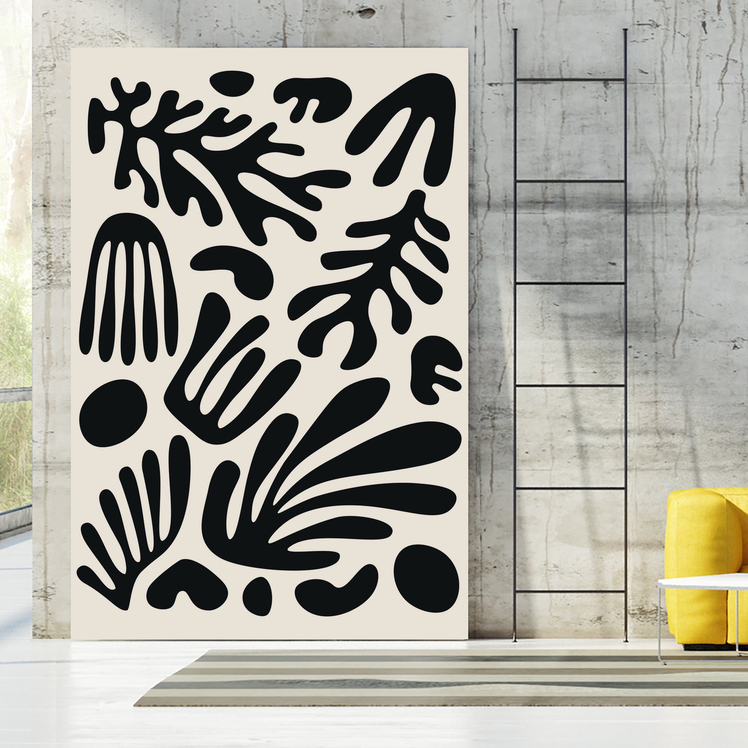 Henri Matisse Black Algae Collection #3 by jay on GIANT ART - illustration bw