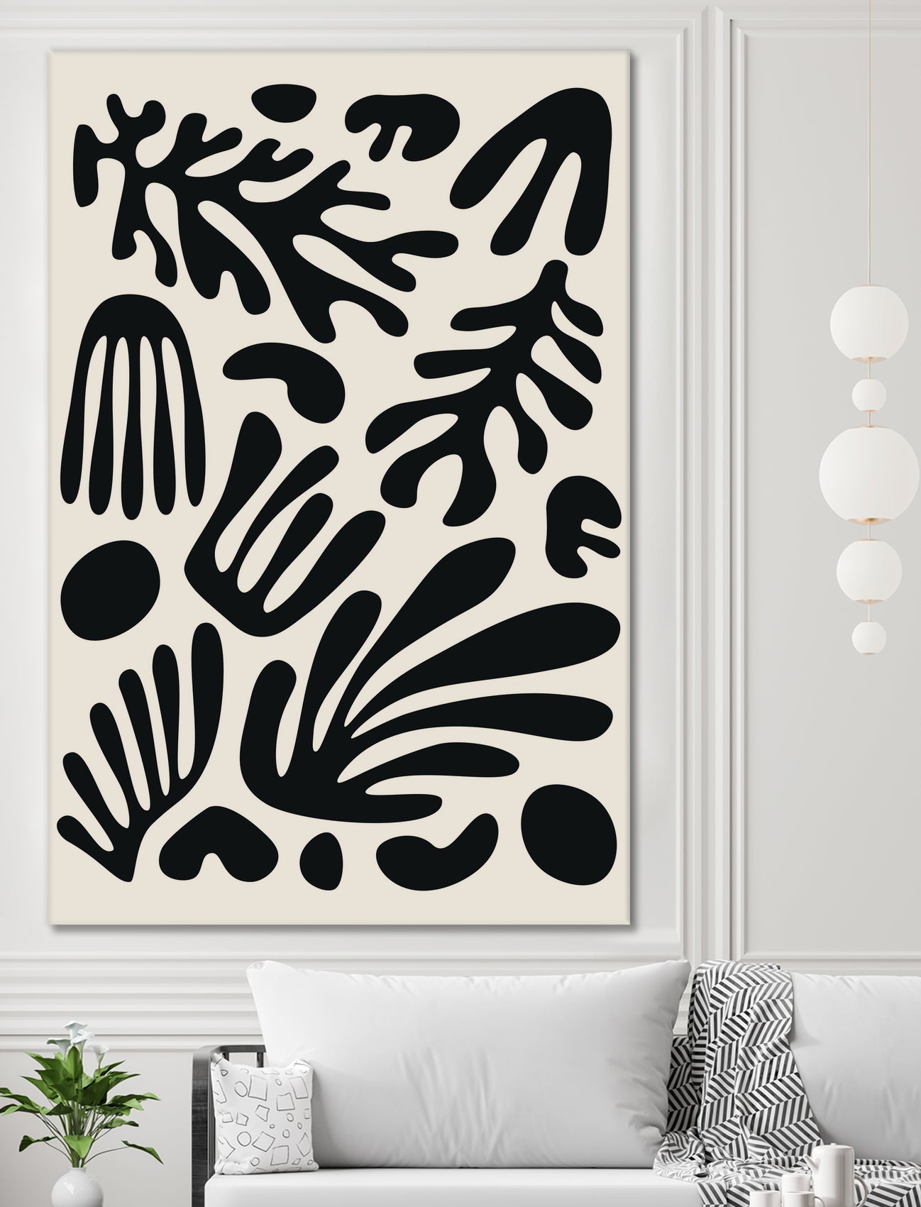 Henri Matisse Black Algae Collection #3 by jay on GIANT ART - illustration bw