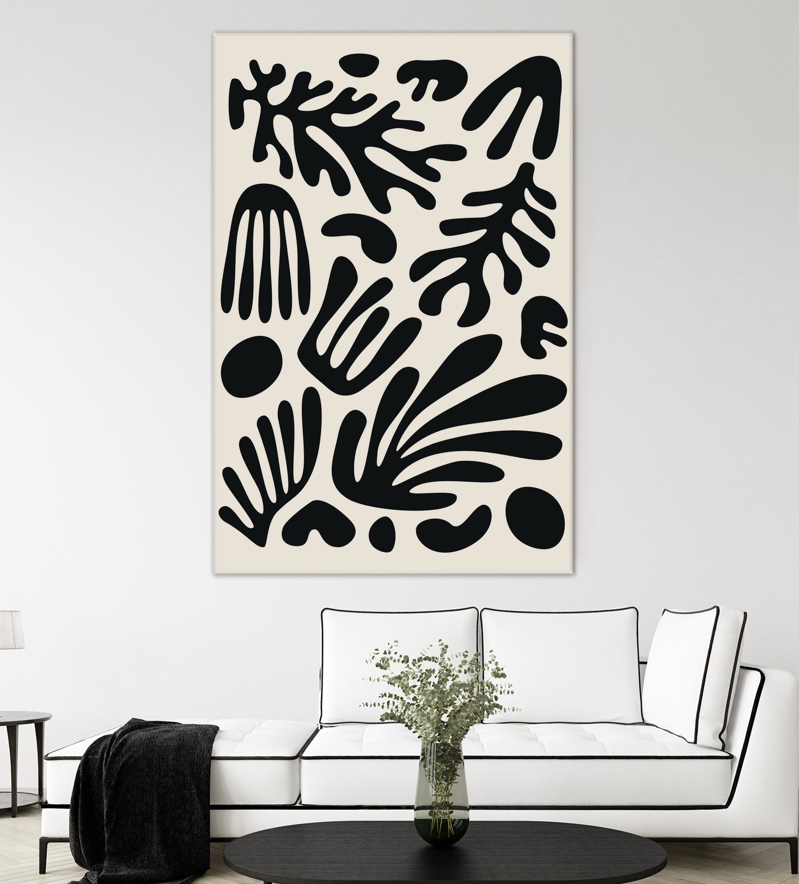 Henri Matisse Black Algae Collection #3 by jay on GIANT ART - illustration bw