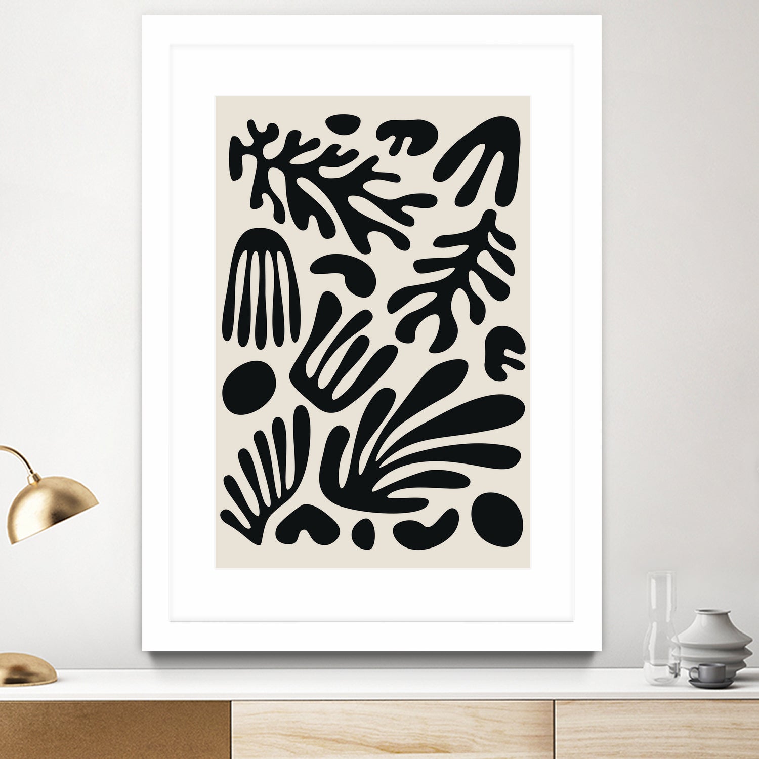 Henri Matisse Black Algae Collection #3 by jay on GIANT ART - illustration bw