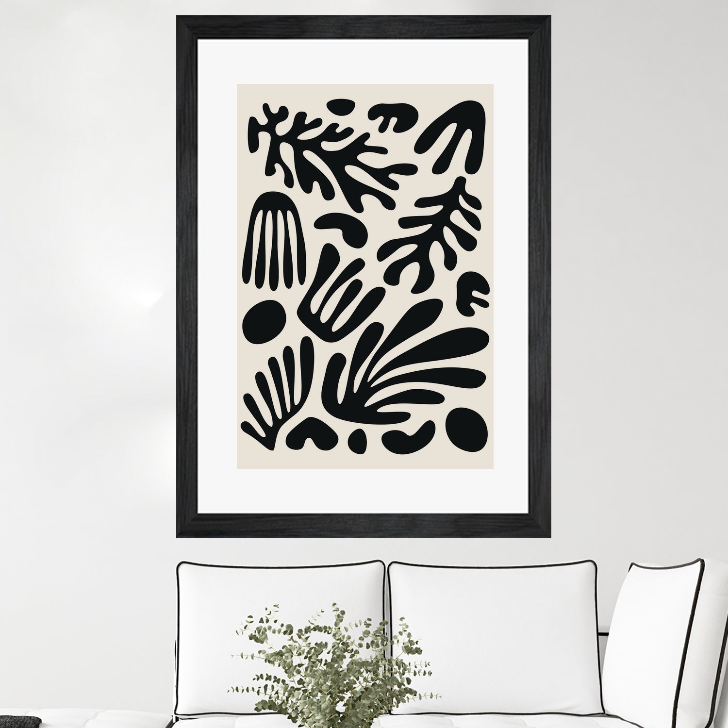 Henri Matisse Black Algae Collection #3 by jay on GIANT ART - illustration bw