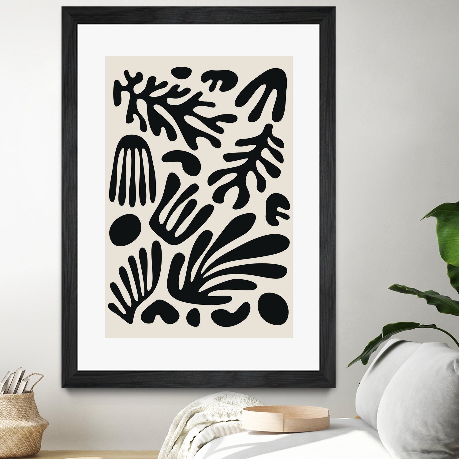 Henri Matisse Black Algae Collection #3 by jay on GIANT ART - illustration bw