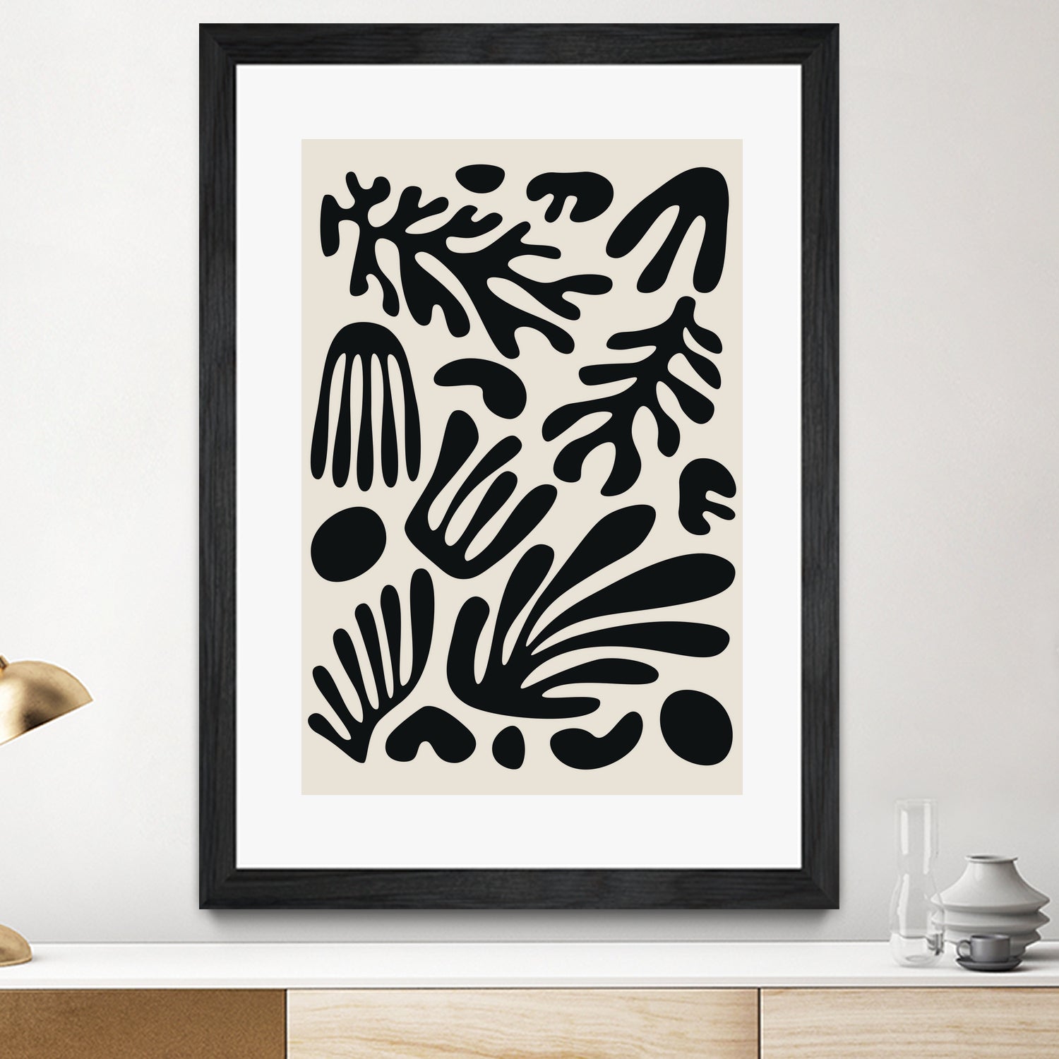 Henri Matisse Black Algae Collection #3 by jay on GIANT ART - illustration bw