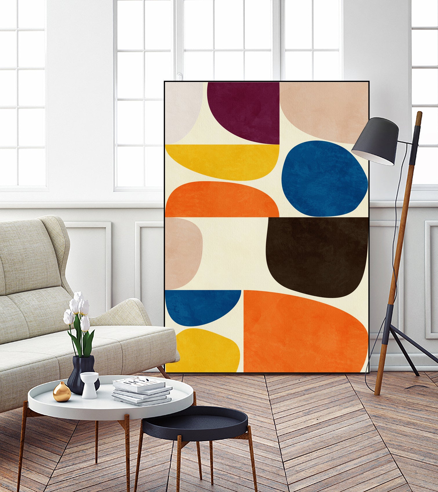Vivid Bauhaus by Ana Rut Bre on GIANT ART -  abstract
