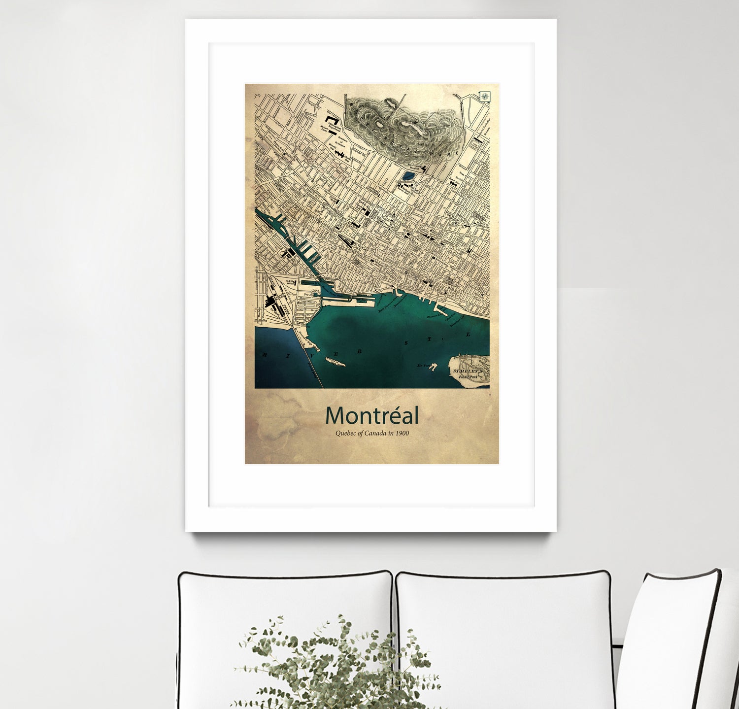 Vintage Map of Montreal by Dionisis Gemos on GIANT ART