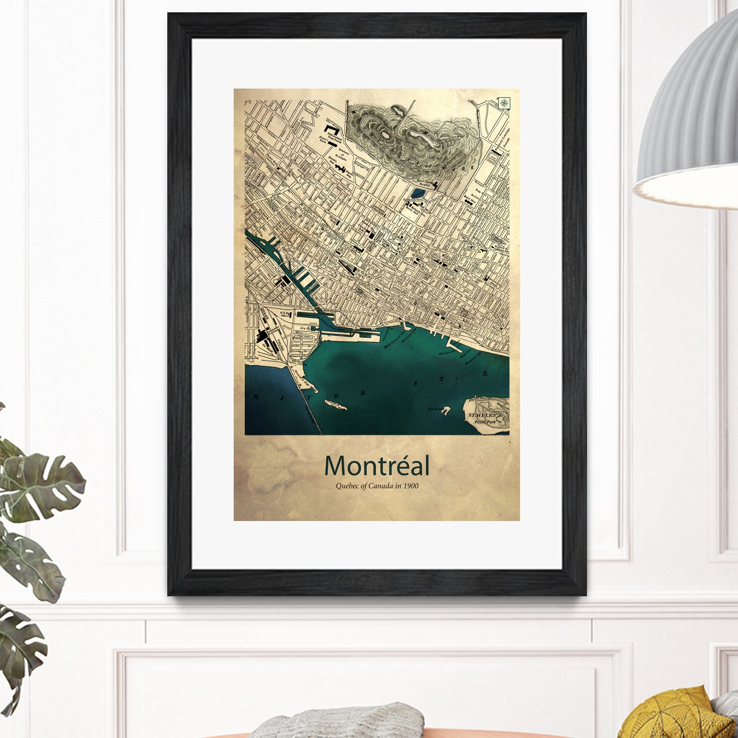 Vintage Map of Montreal by Dionisis Gemos on GIANT ART