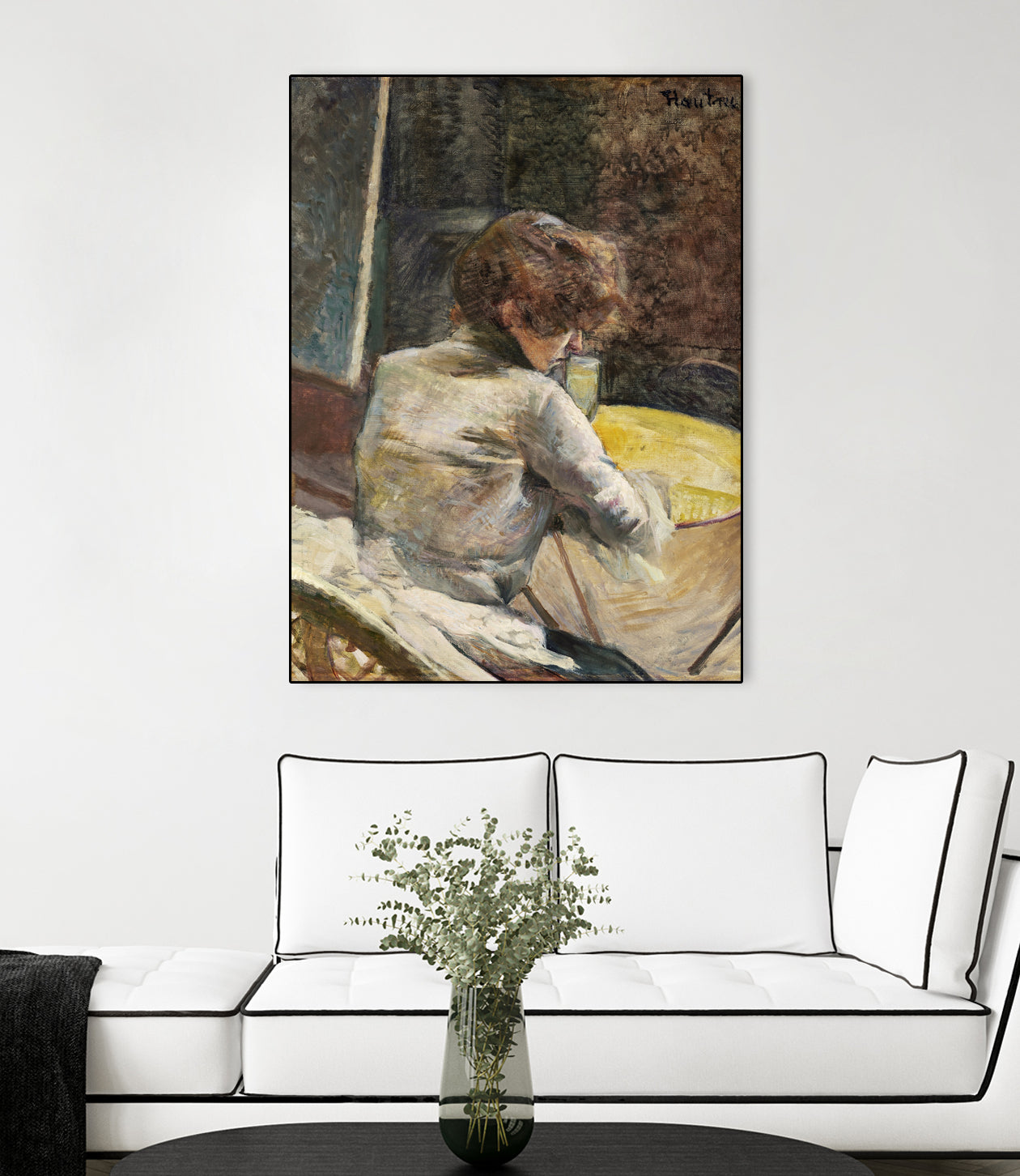 Waiting (ca.1887) by TOULOUSE LAUTREC on GIANT ART - figurative toulouse lautrec