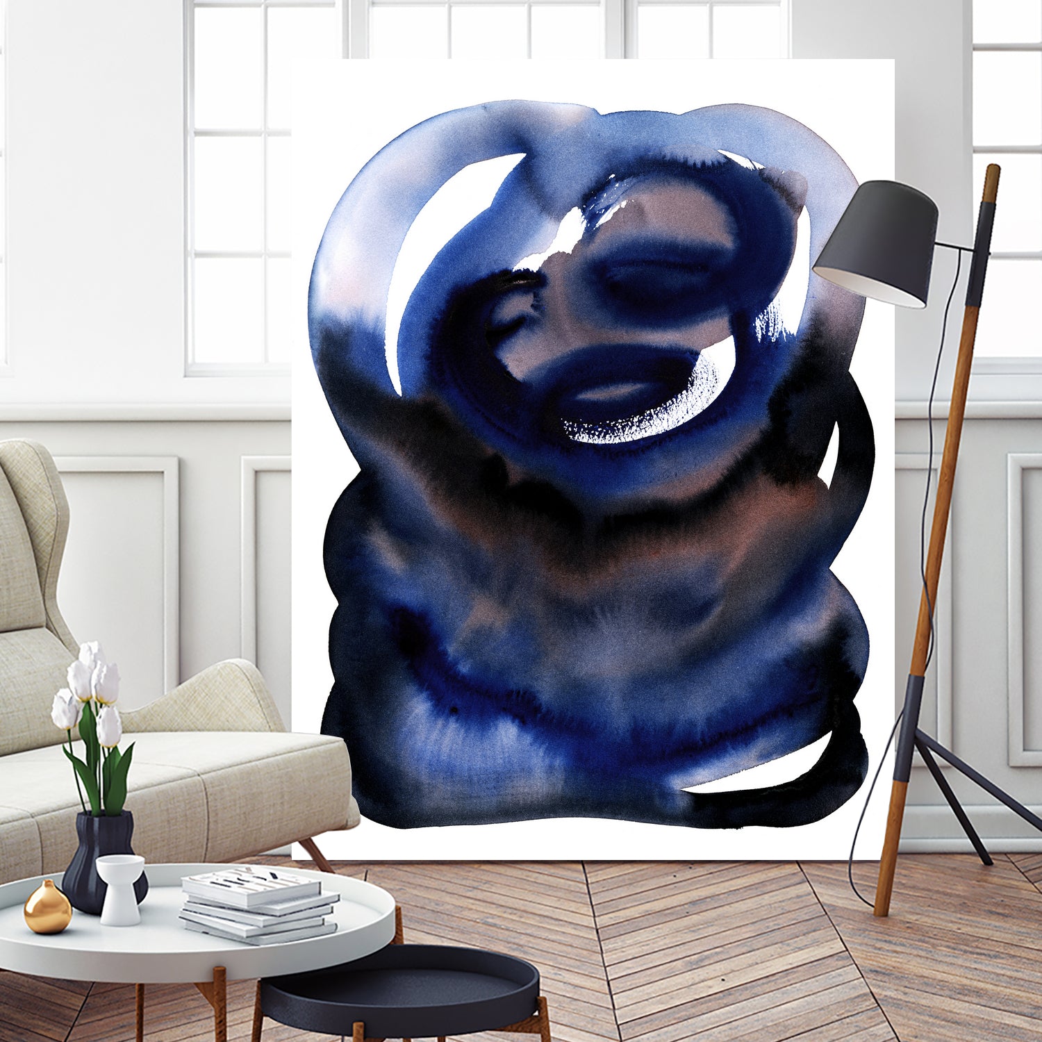 Brln Blue by Djaheda on GIANT ART - abstract abstract