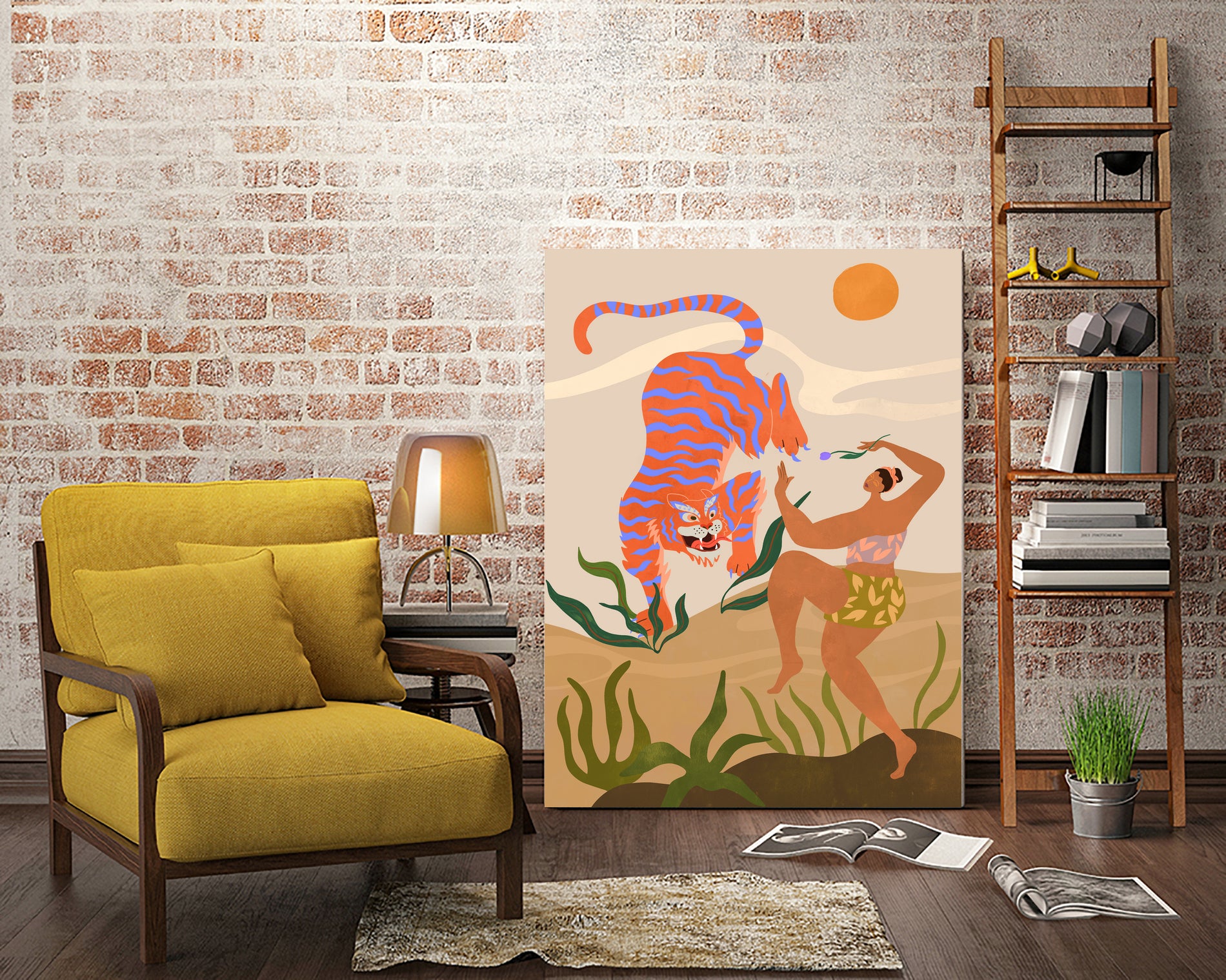 Dance With Me by Arty Guava on GIANT ART - illustration color