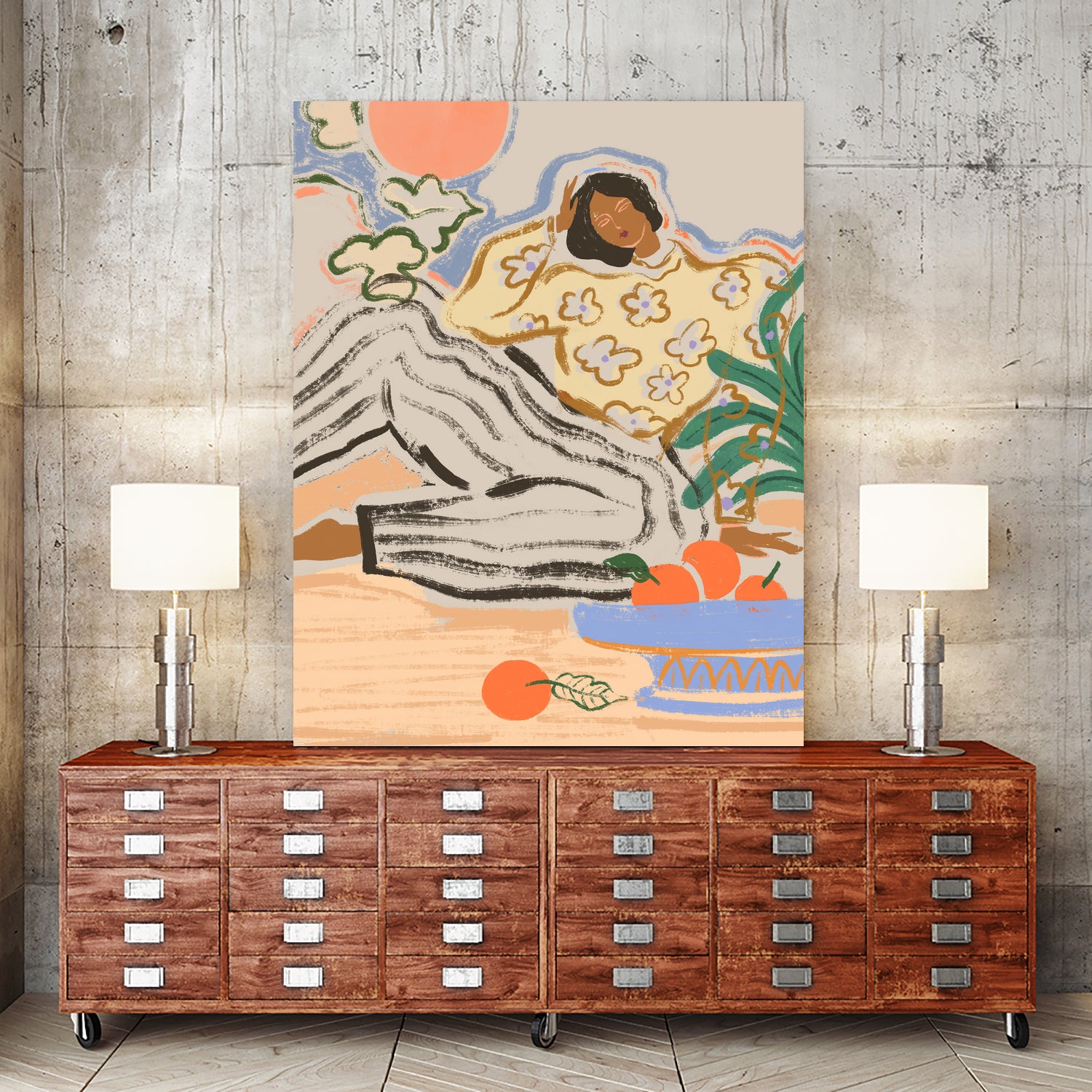 Lazydays by Arty on GIANT ART - orange figurative