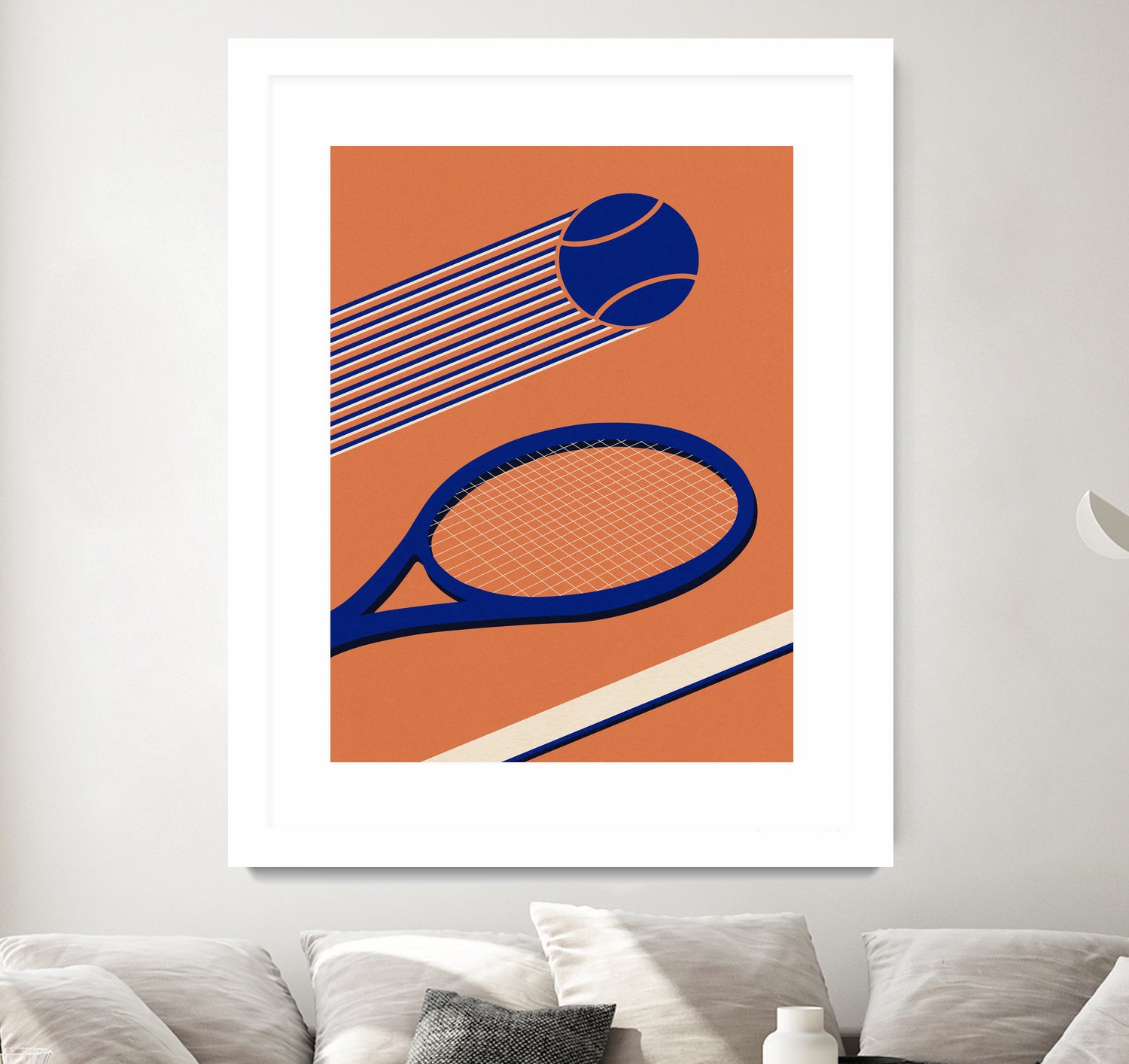 Tennis 80s by Rosi on GIANT ART - illustration tennis