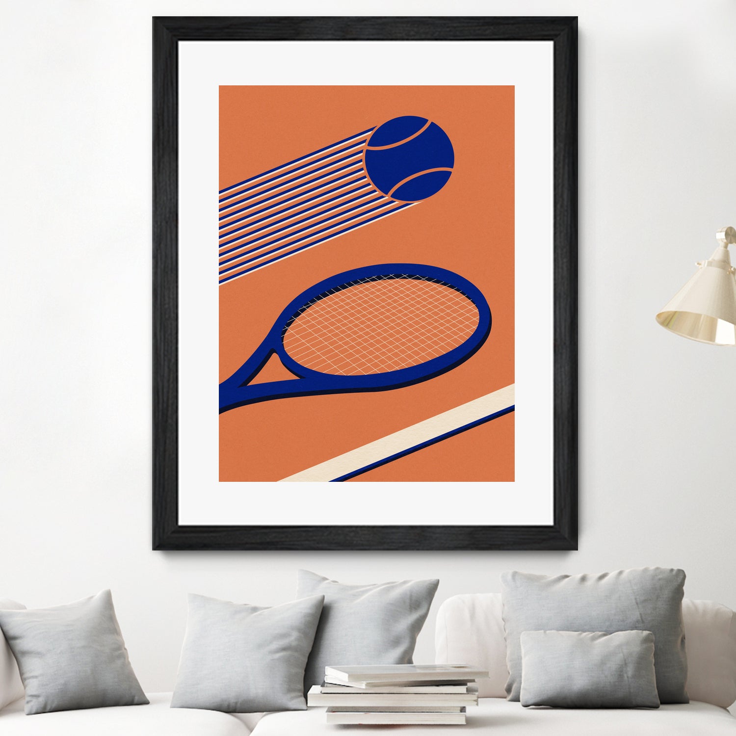 Tennis 80s by Rosi on GIANT ART - illustration tennis