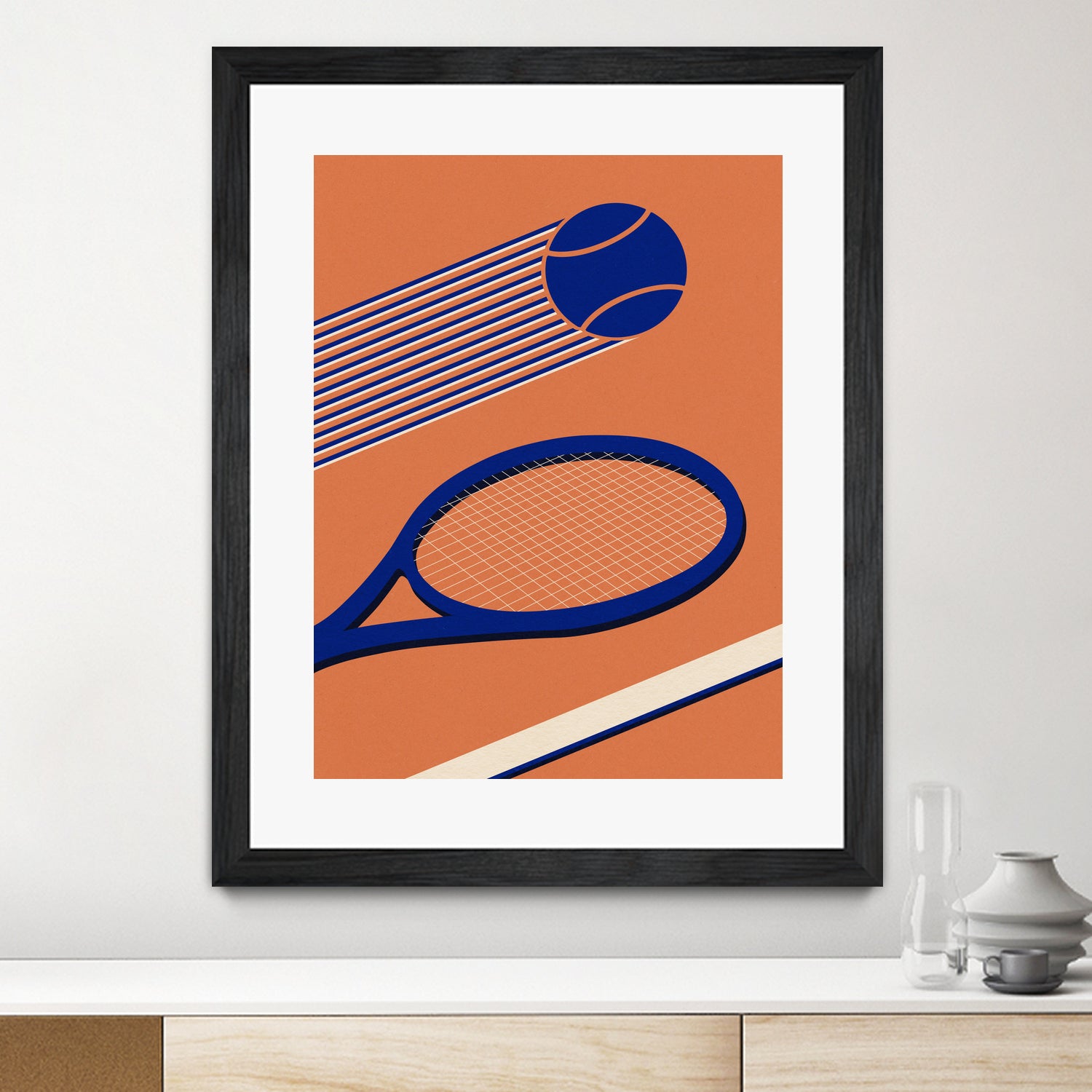 Tennis 80s by Rosi on GIANT ART - illustration tennis