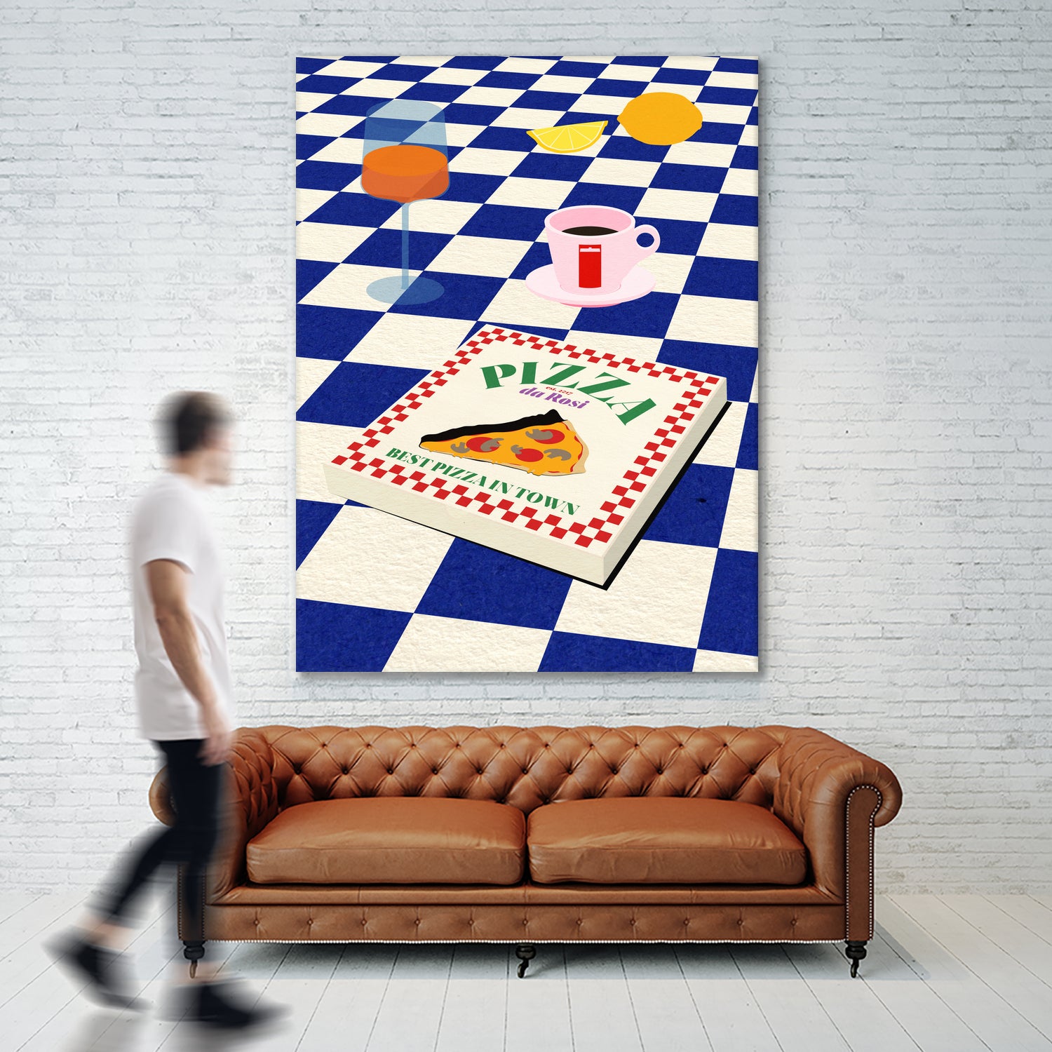 The Italian Menu by Rosi on GIANT ART - illustration pizza