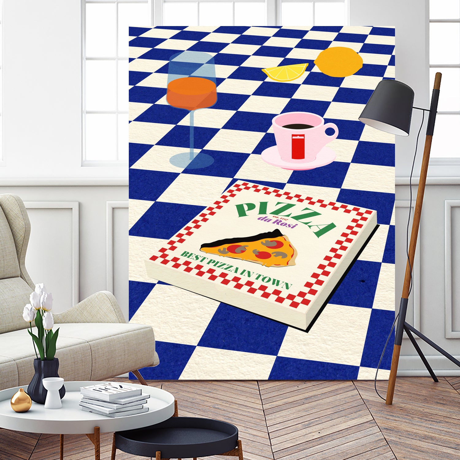 The Italian Menu by Rosi on GIANT ART - illustration pizza