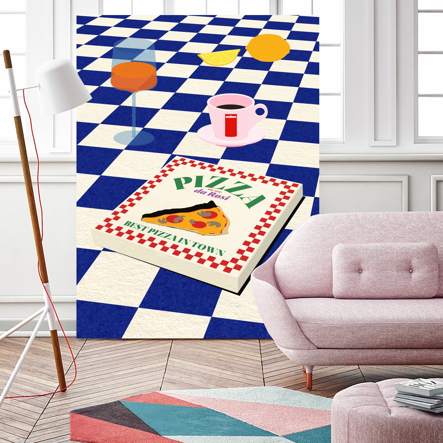 The Italian Menu by Rosi on GIANT ART - illustration pizza