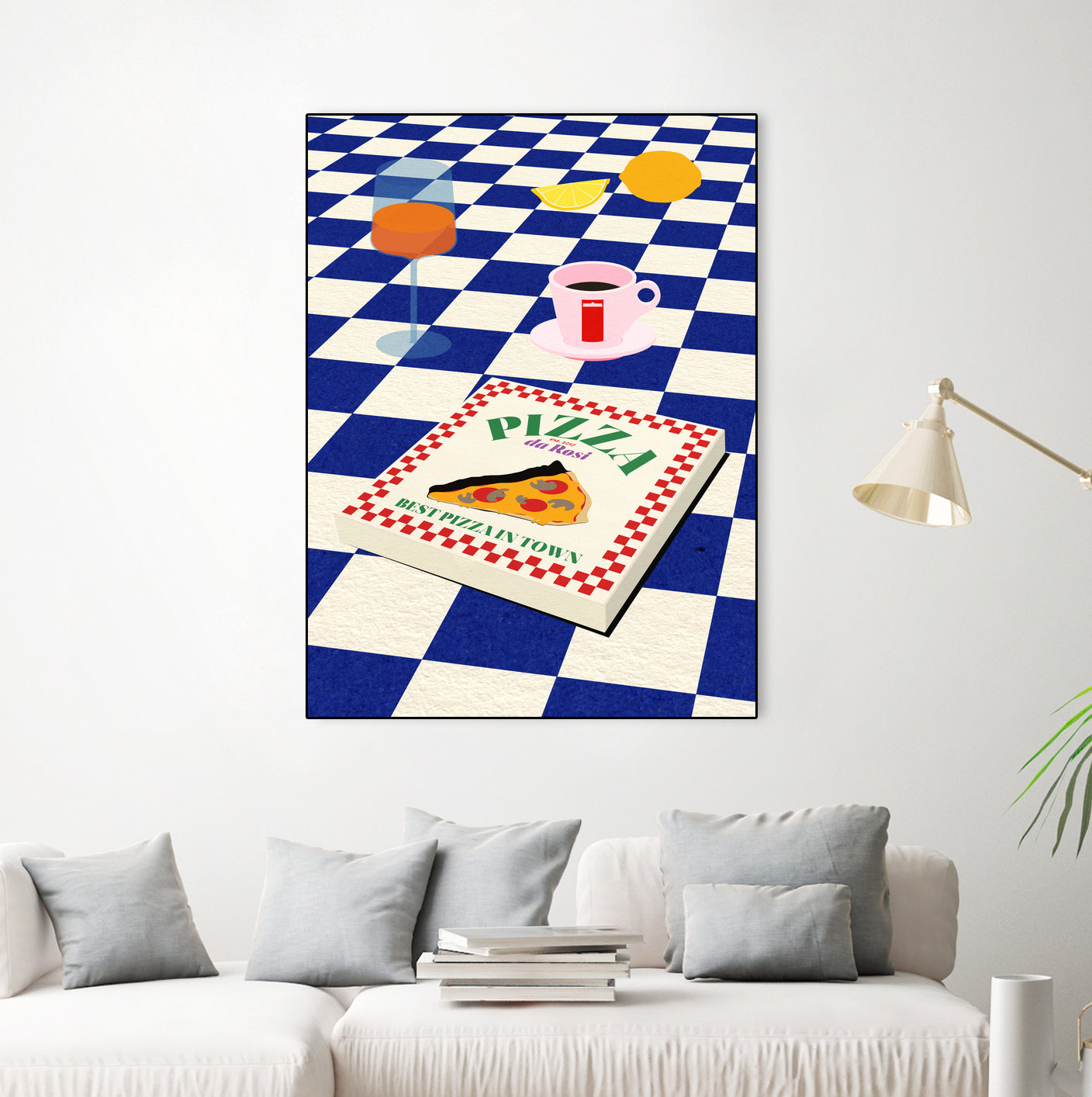 The Italian Menu by Rosi on GIANT ART - illustration pizza