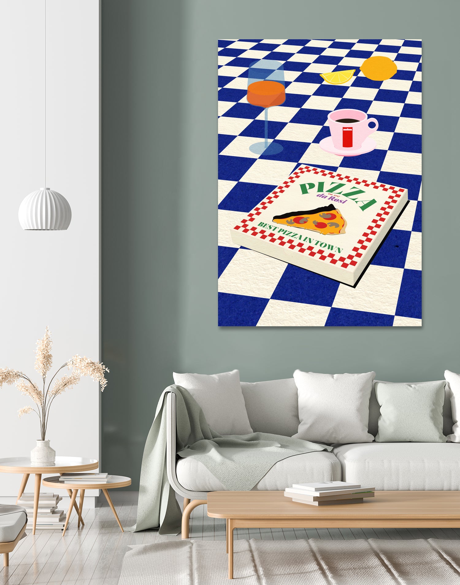 The Italian Menu by Rosi on GIANT ART - illustration pizza