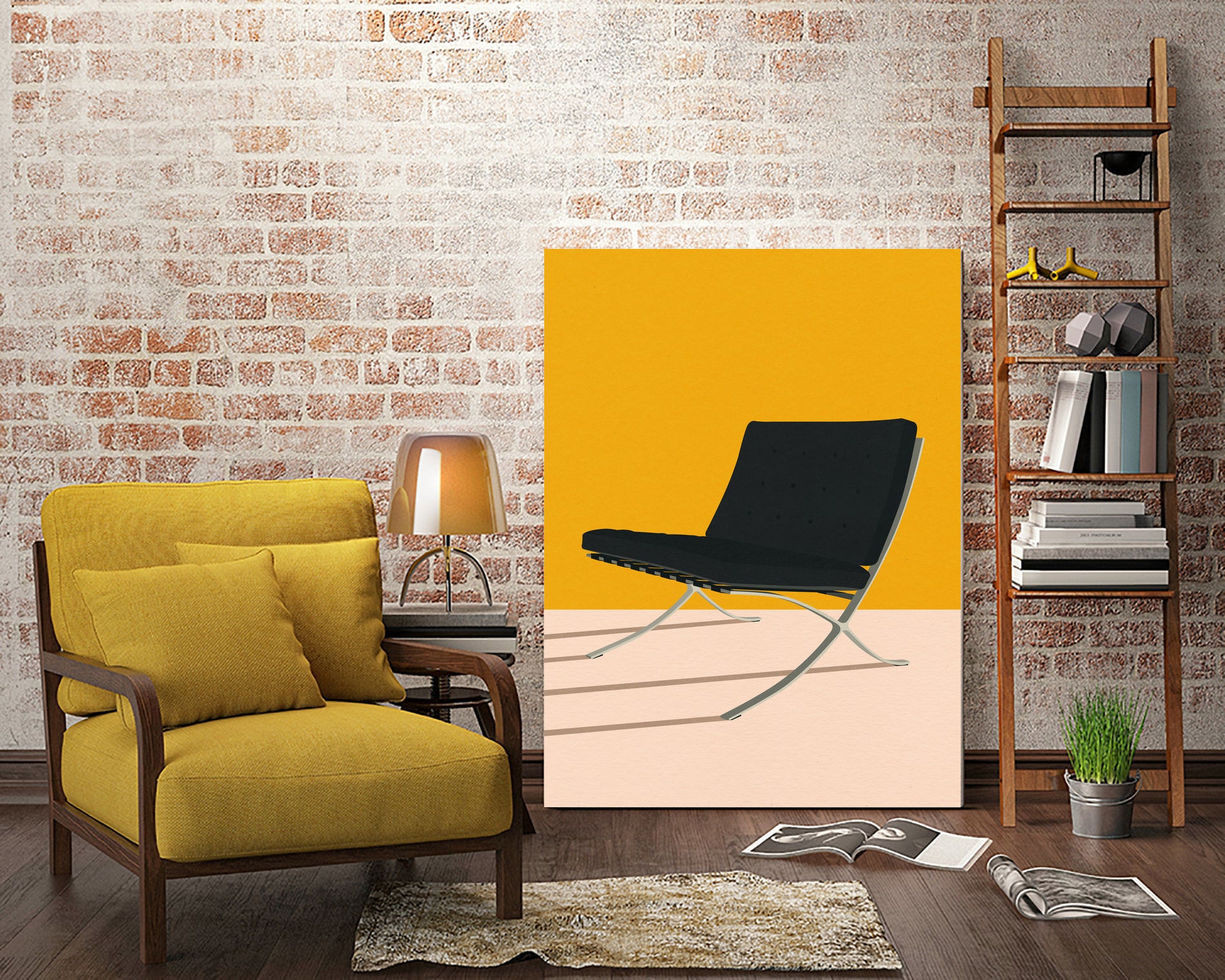 Barcelona Chair By Mies Van Der Rohe by Rosi on GIANT ART - figurative spain