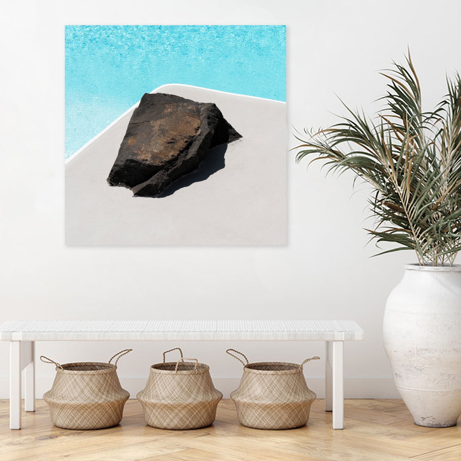 Rock By The Pool by Minorstep on GIANT ART - abstract rock