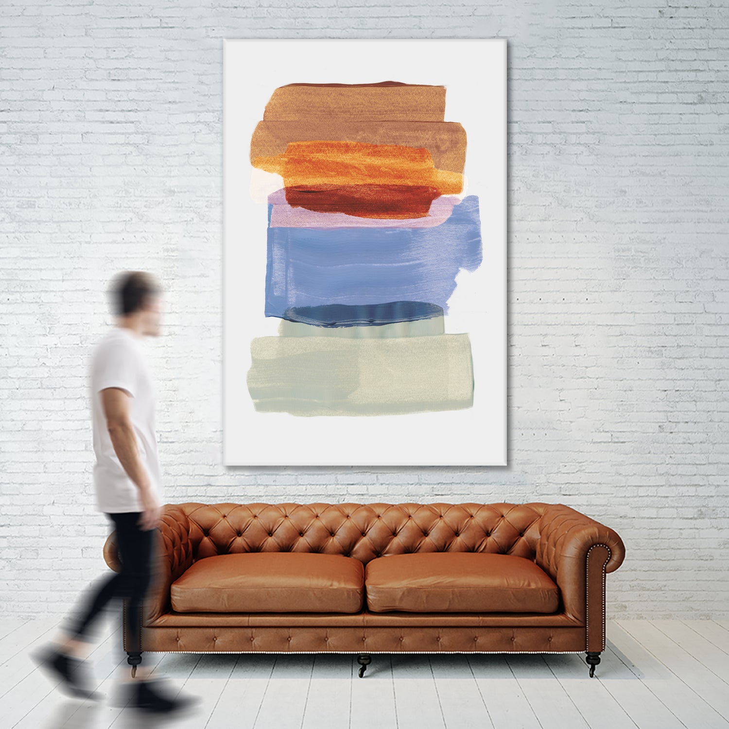 Abstract Brush Strokes 49 A1 by Mareike Bohmer on GIANT ART - abstract abstract abstract