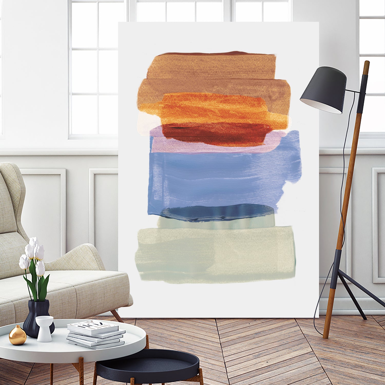 Abstract Brush Strokes 49 A1 by Mareike Bohmer on GIANT ART - abstract abstract abstract