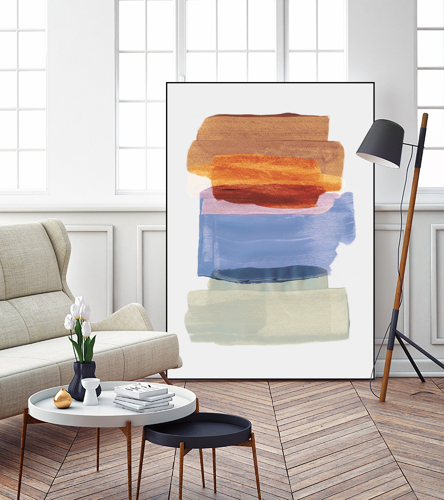 Abstract Brush Strokes 49 A1 by Mareike Bohmer on GIANT ART - abstract abstract abstract