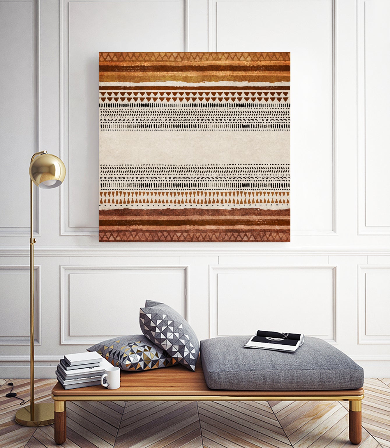 Tribal Rhythm by Emel Tunaboylu on GIANT ART - abstract tribal-wall-art