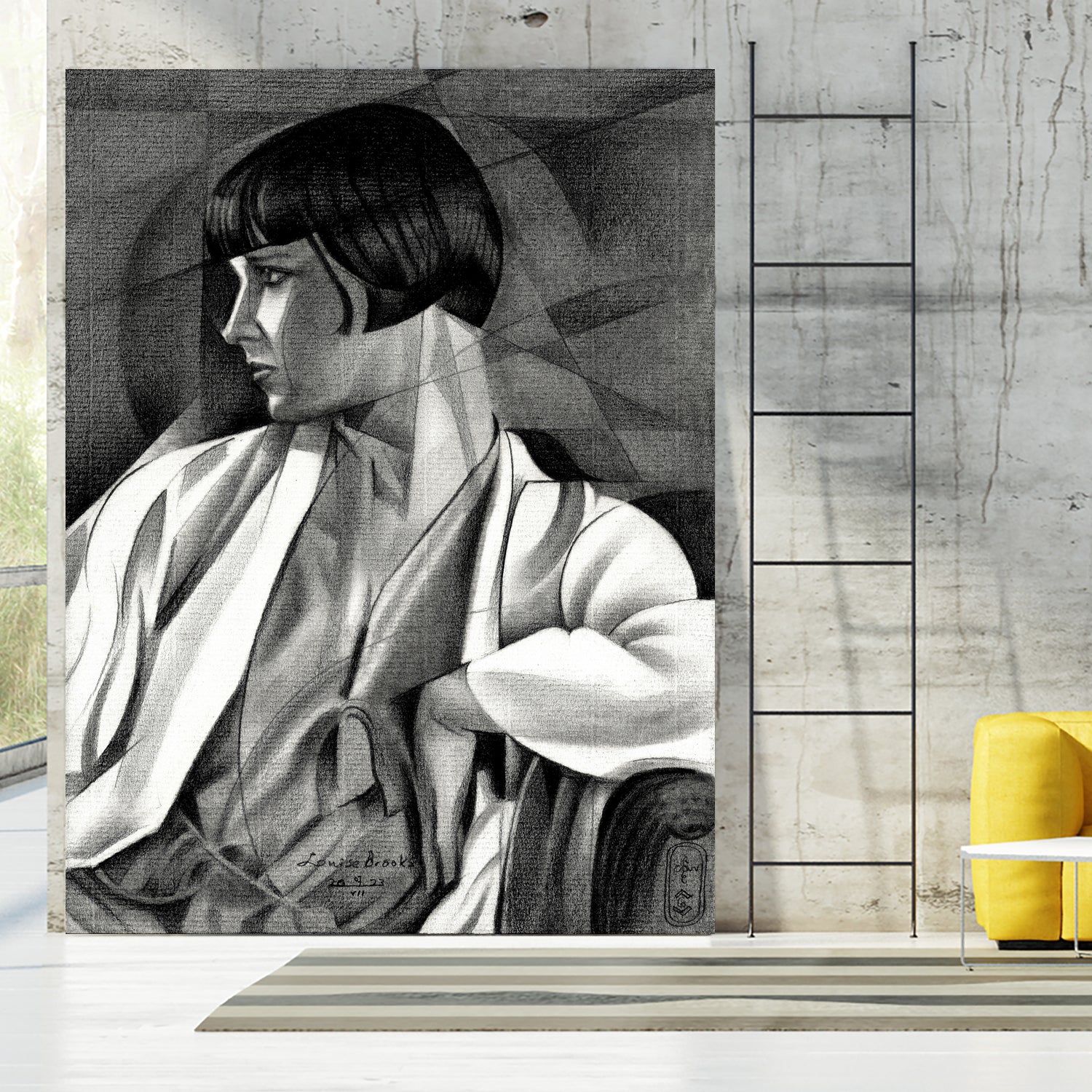 Louise Brooks 07 07 23 by Corne on GIANT ART - illustration louise brooks