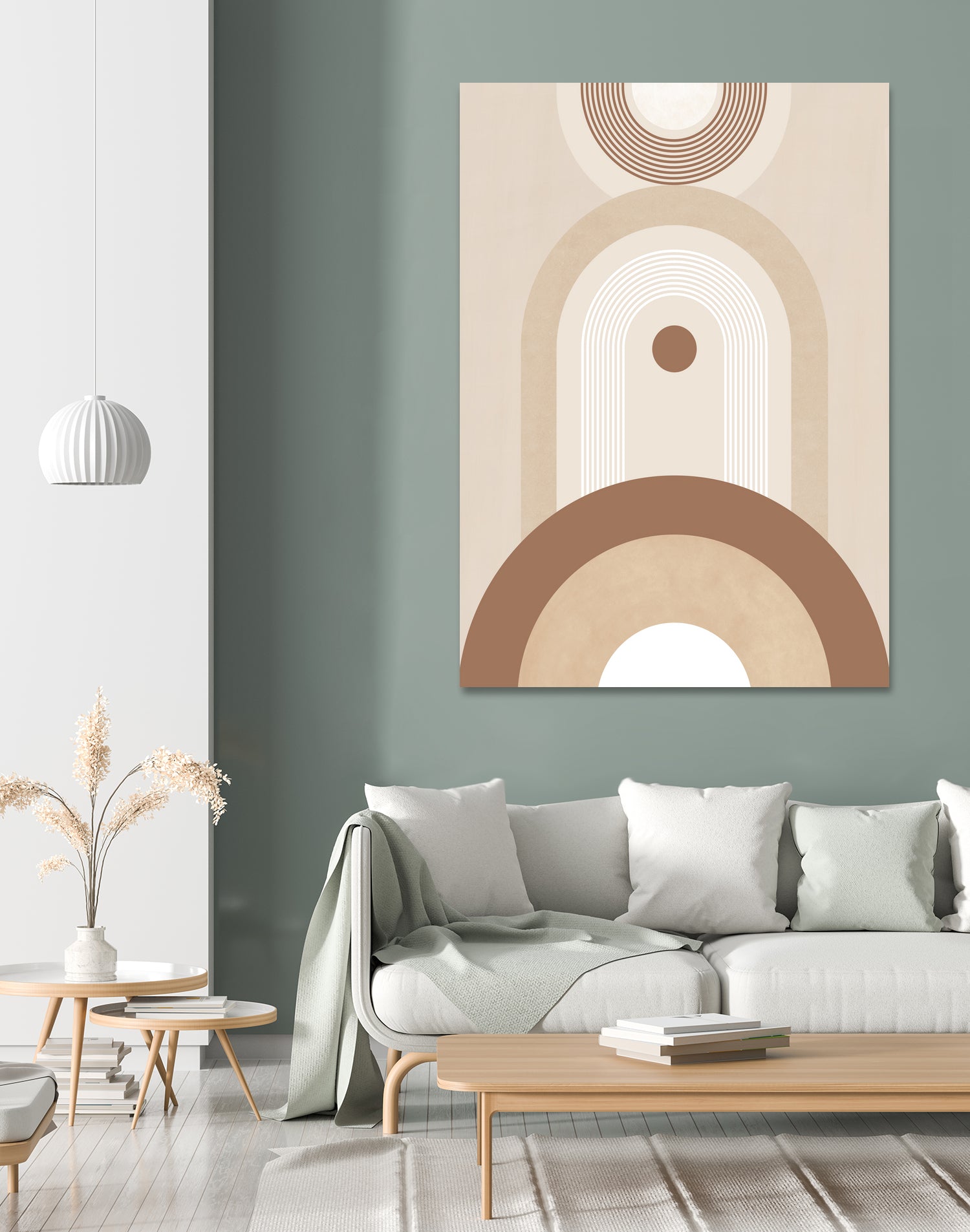 Beige Mid Century Poster by Elena Ristova on GIANT ART - abstract abstract