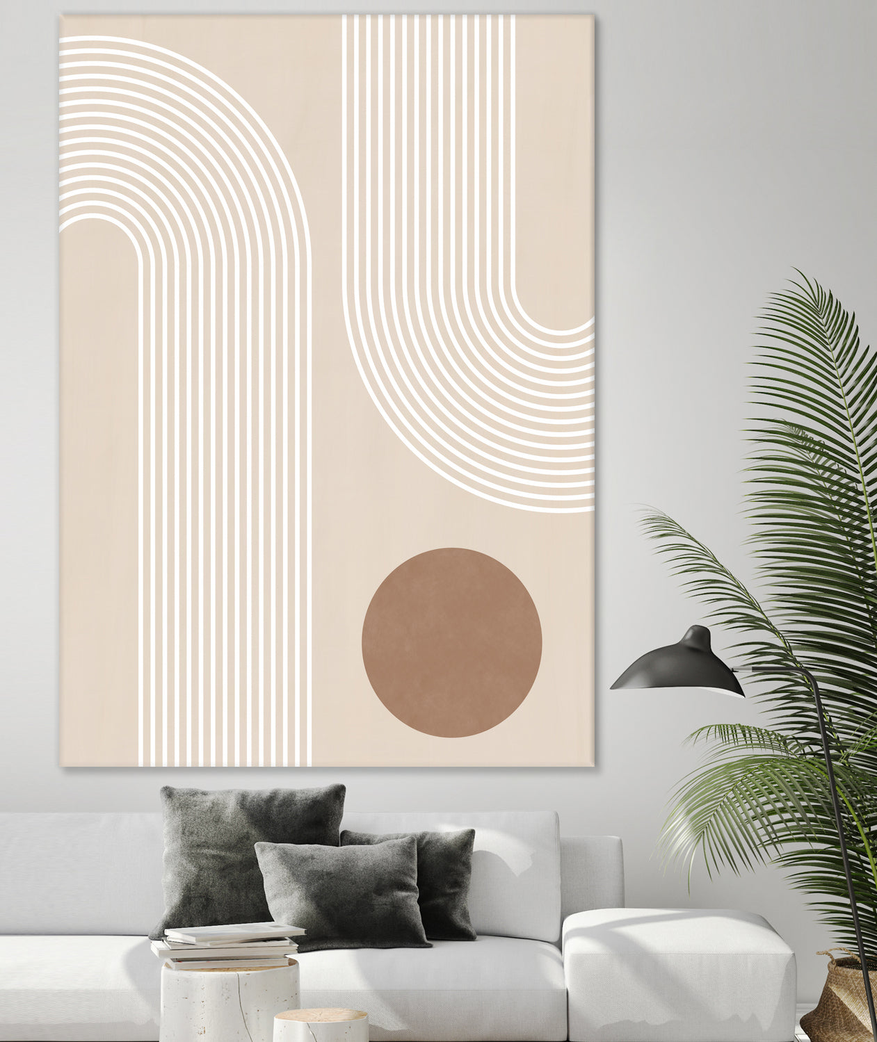 Beige Arc Poster by Elena Ristova on GIANT ART - abstract abstract