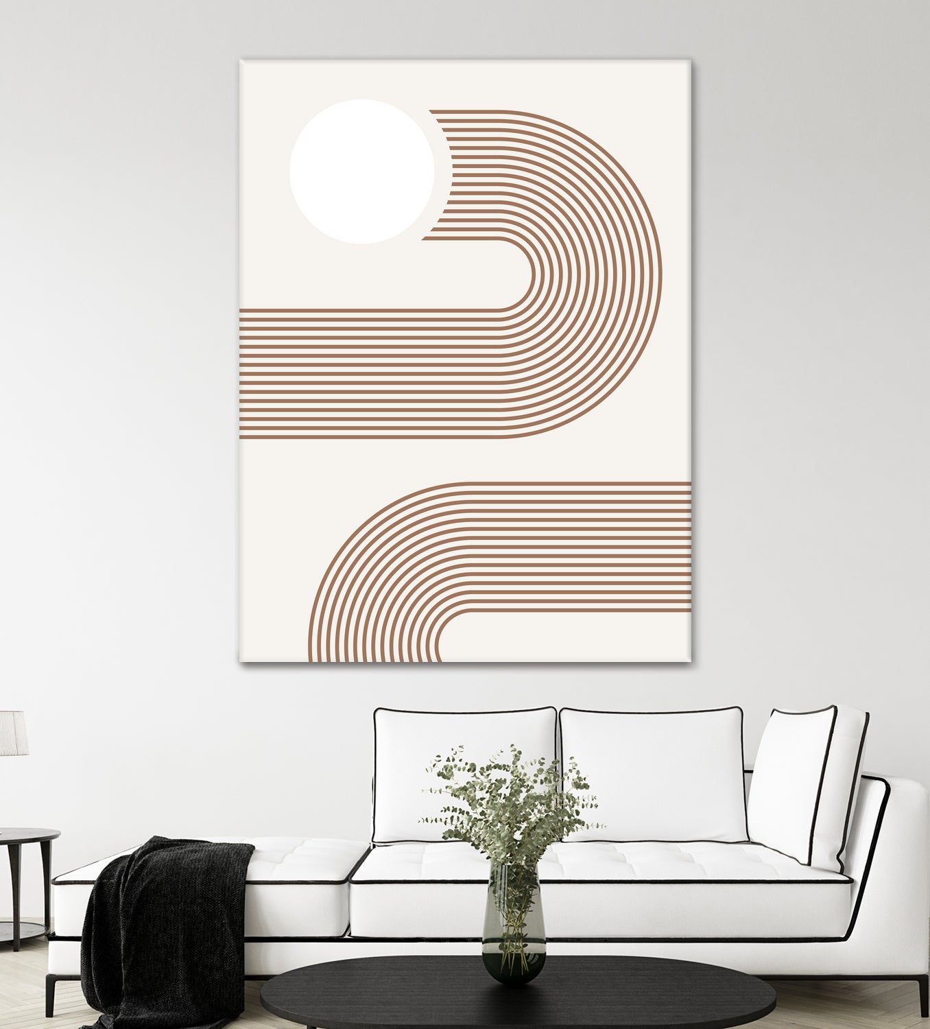 Beige Arc Poster by Elena Ristova on GIANT ART - abstract abstract