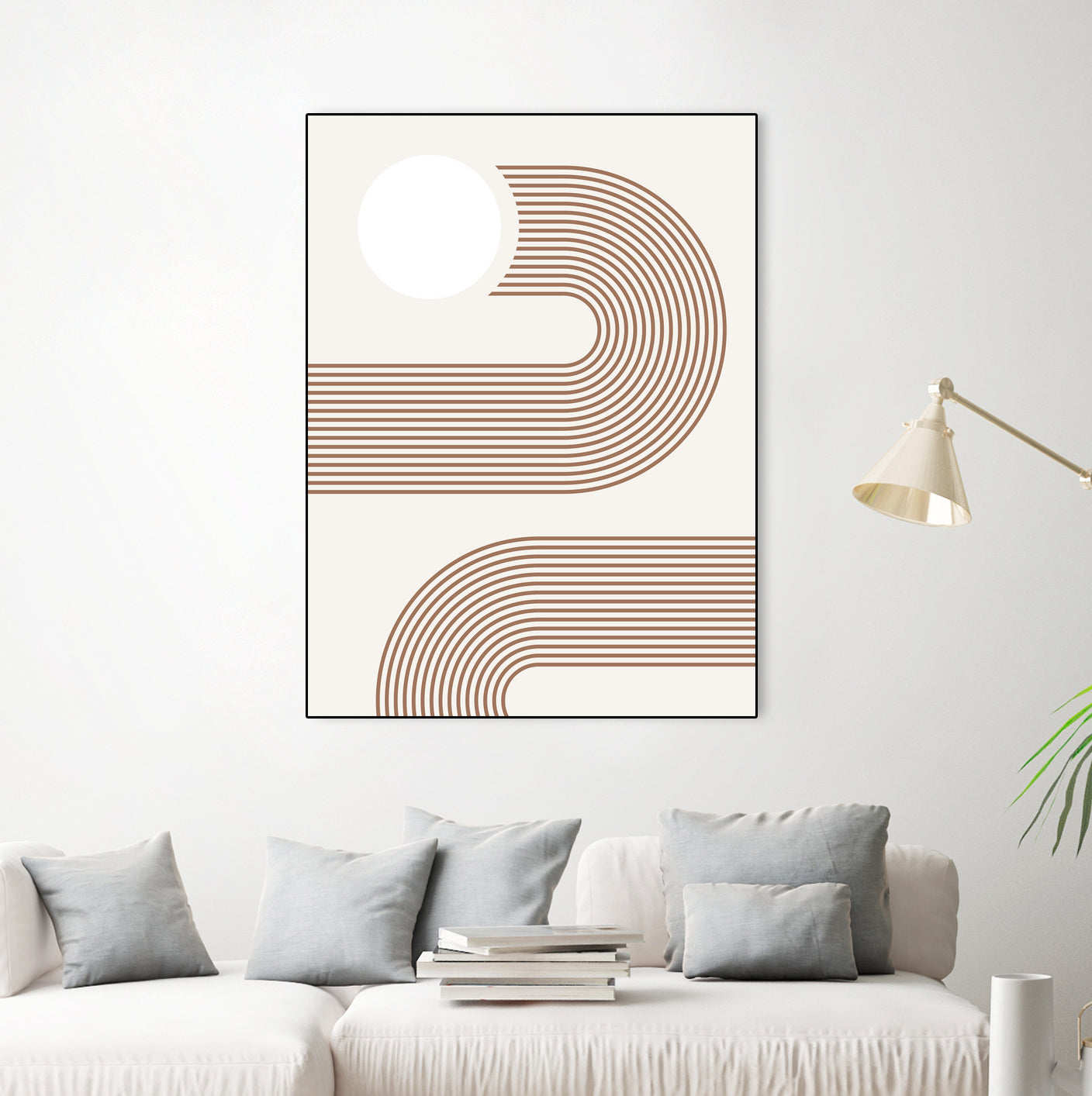 Beige Arc Poster by Elena Ristova on GIANT ART - abstract abstract