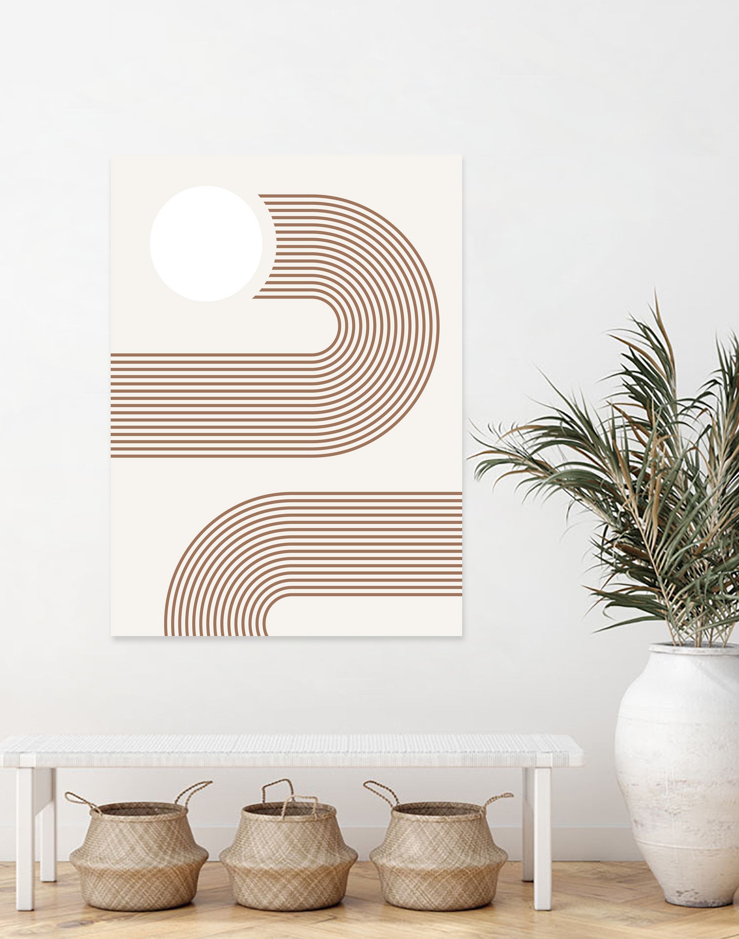 Beige Arc Poster by Elena Ristova on GIANT ART - abstract abstract