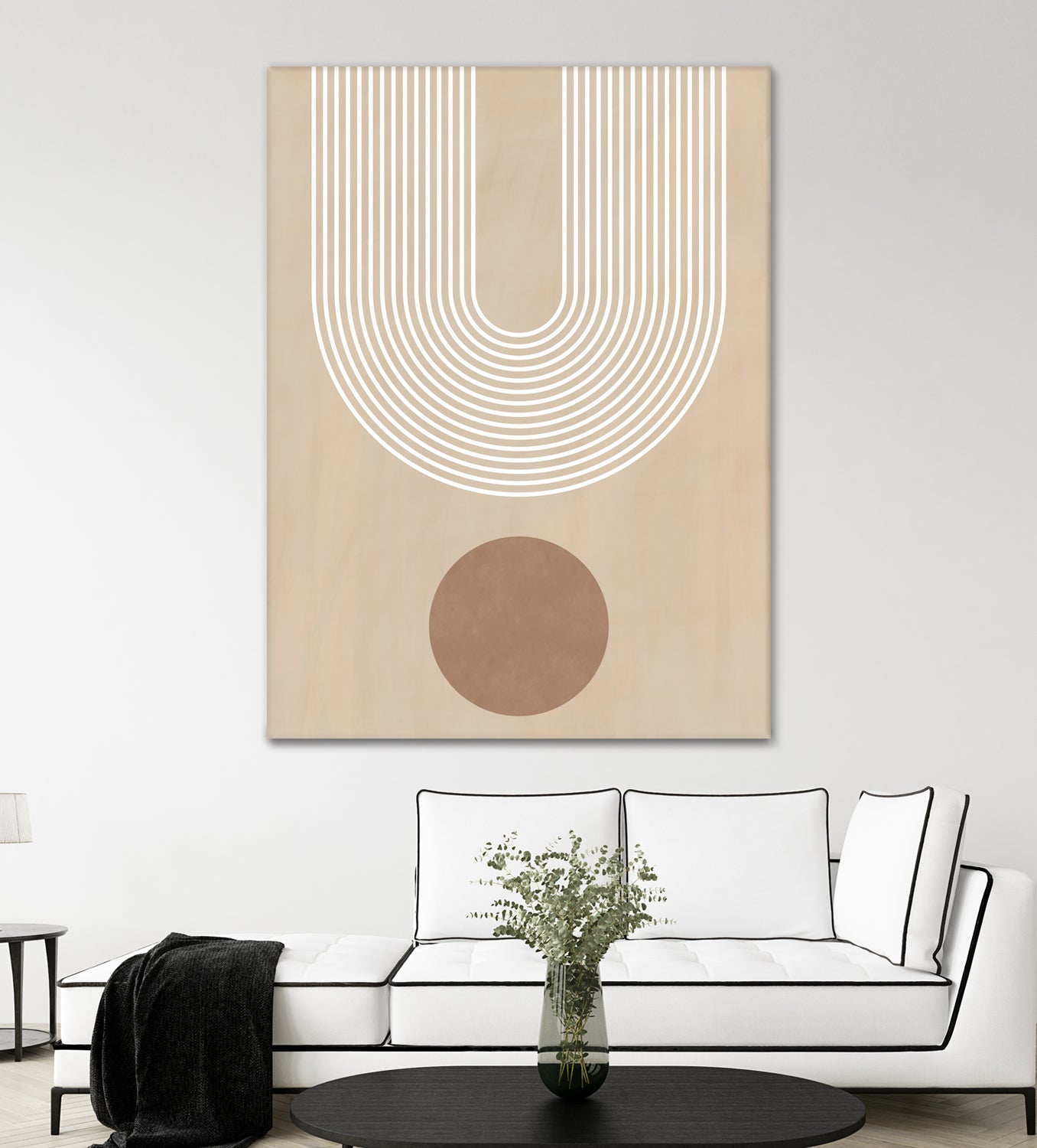 Beige Arc Poster by Elena Ristova on GIANT ART - abstract abstract