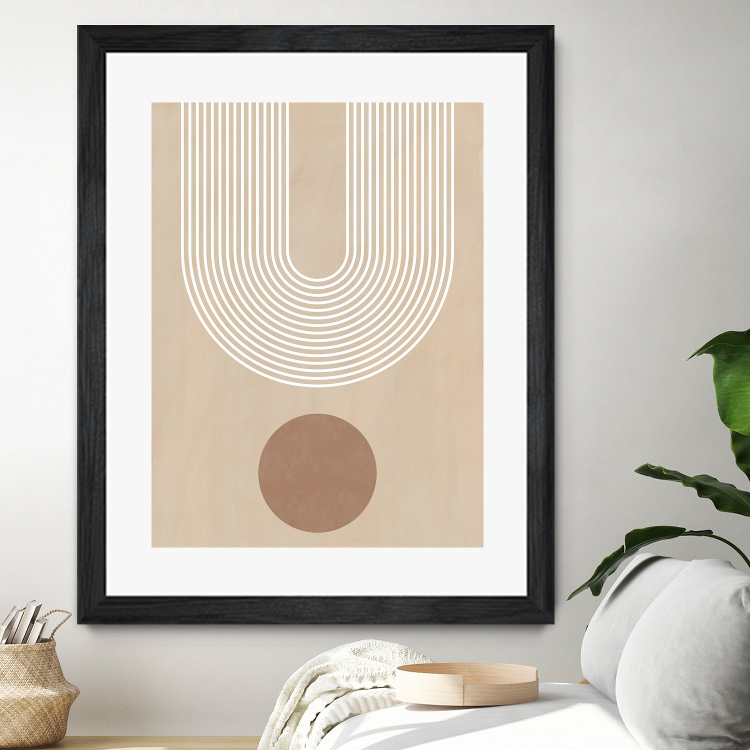 Beige Arc Poster by Elena Ristova on GIANT ART - abstract abstract