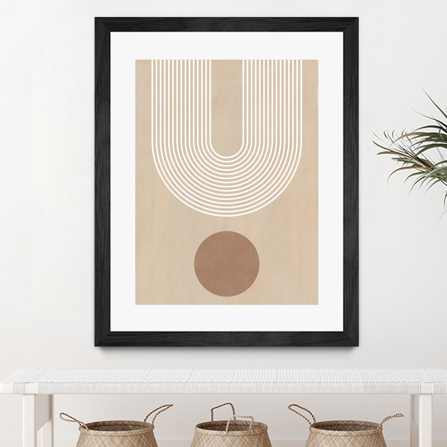 Beige Arc Poster by Elena Ristova on GIANT ART - abstract abstract