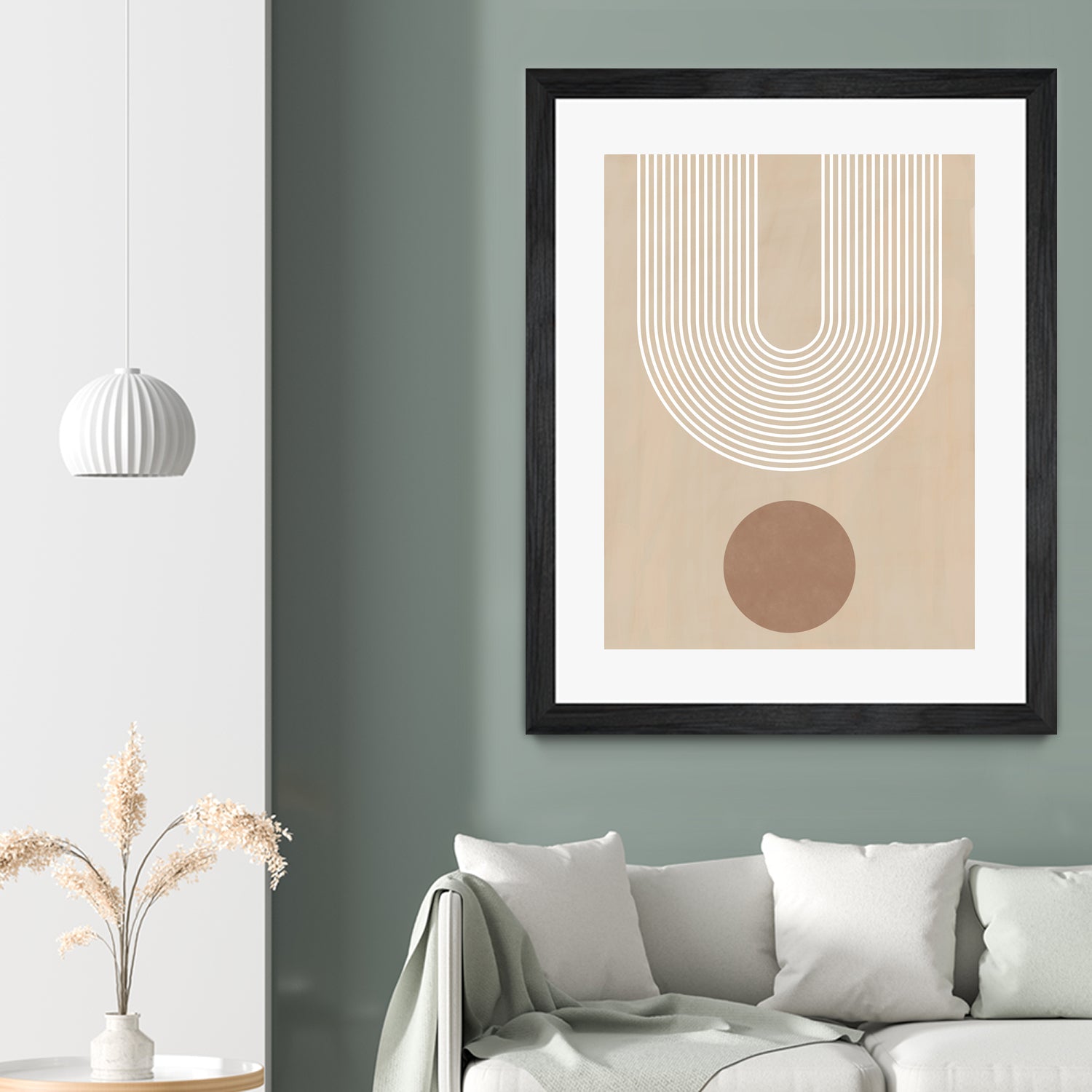 Beige Arc Poster by Elena Ristova on GIANT ART - abstract abstract