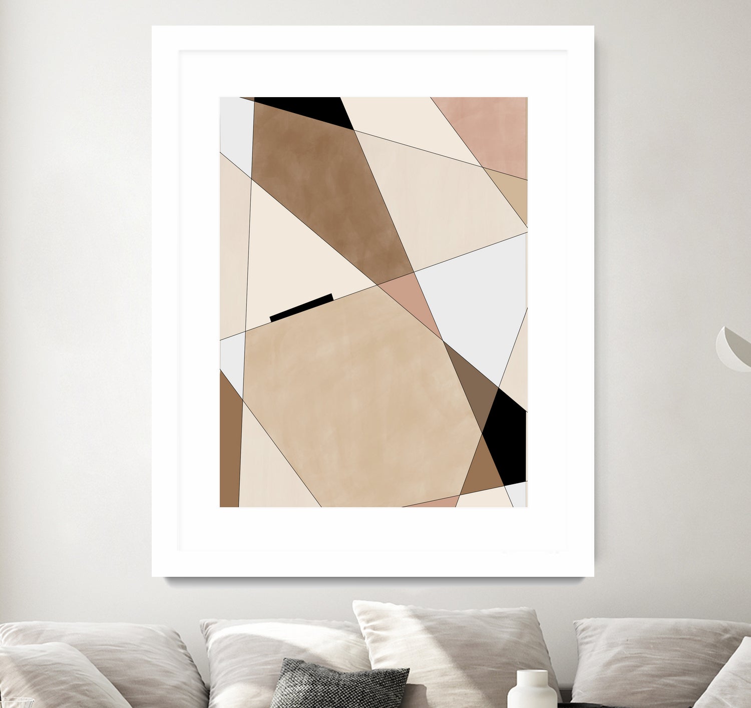 Geometric Beige art No.1 by Elena on GIANT ART - illustration beige