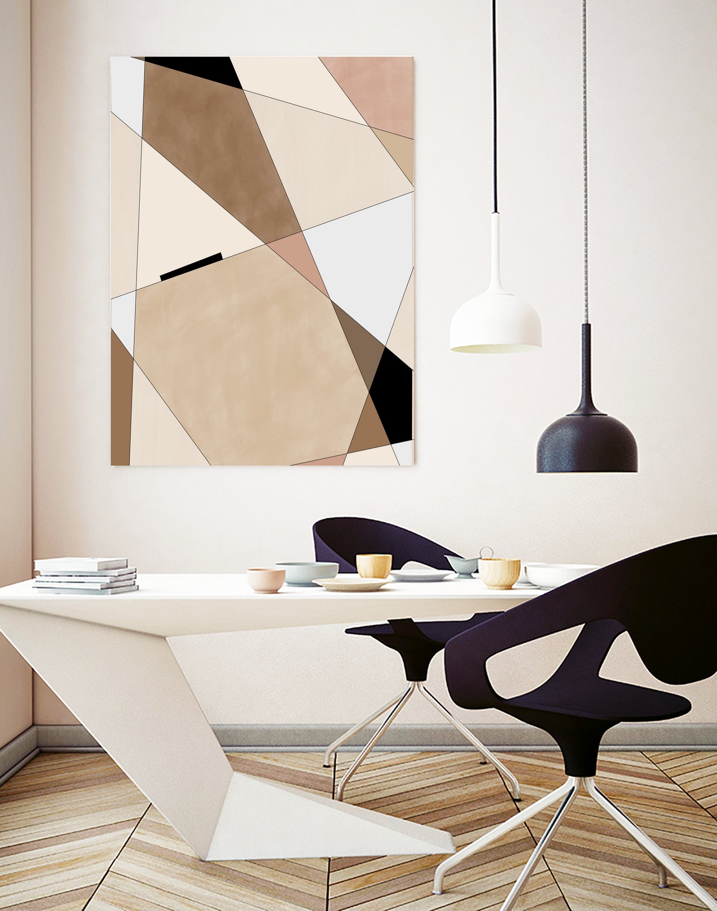 Geometric Beige art No.1 by Elena on GIANT ART - illustration beige