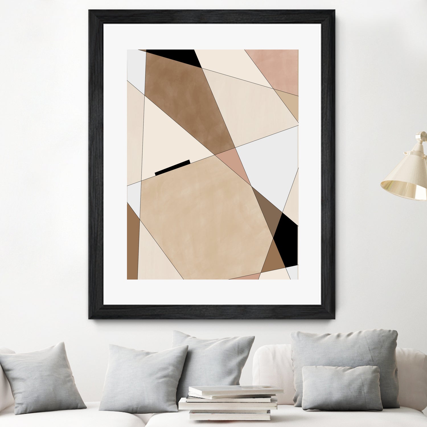 Geometric Beige art No.1 by Elena on GIANT ART - illustration beige